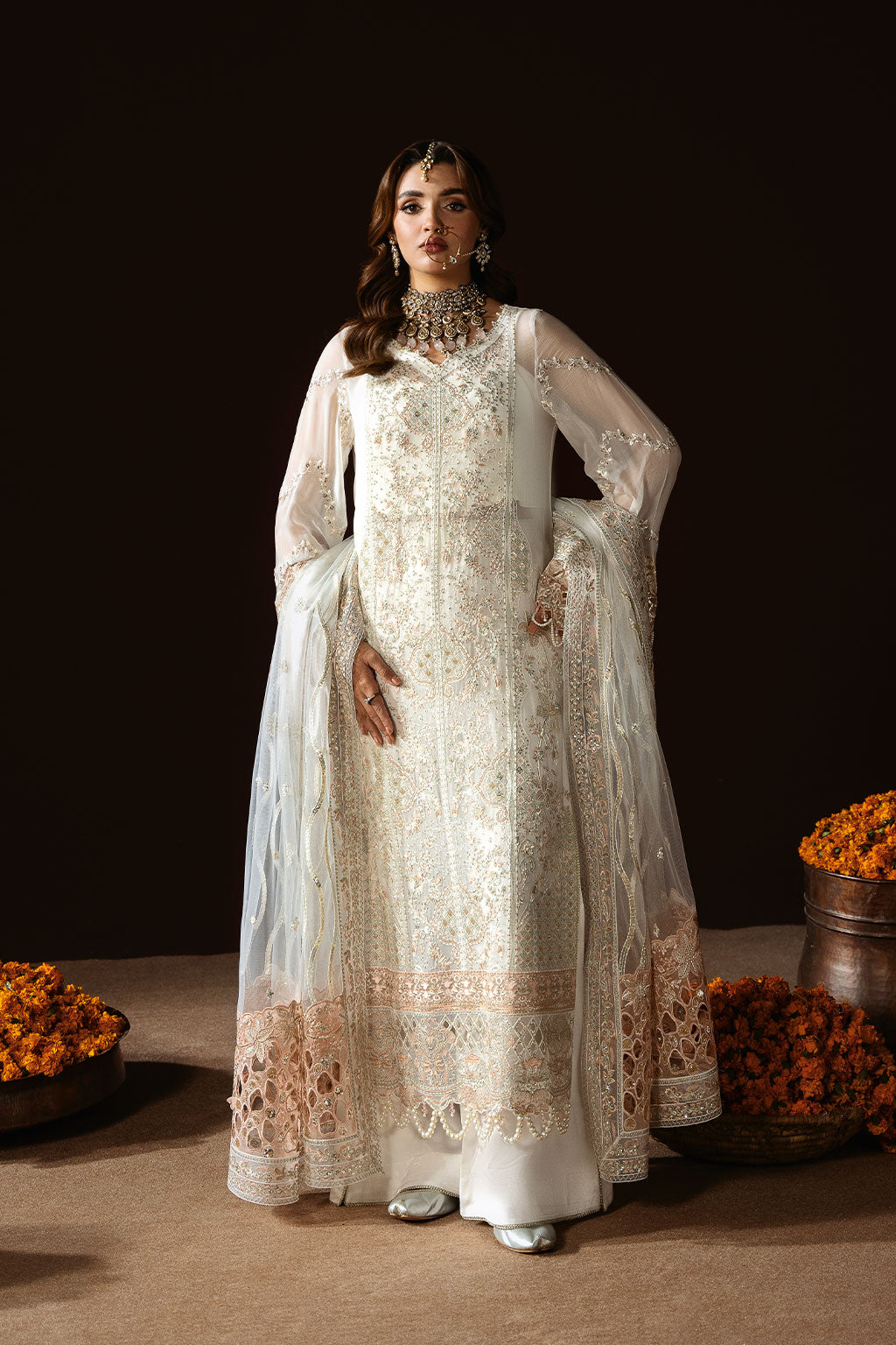 Ramsha | Dastak Luxury Chiffon Collection | Q-204 - House Of Hania