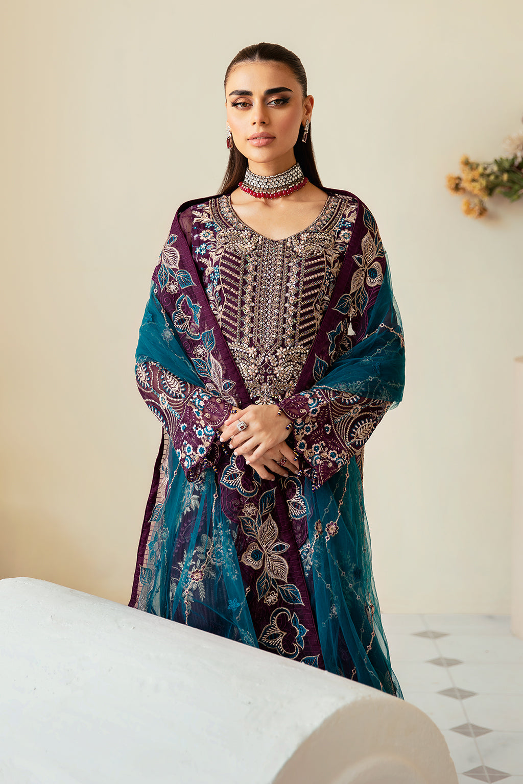 Ramsha | Dastoor Chiffon | P-102 - House Of Hania