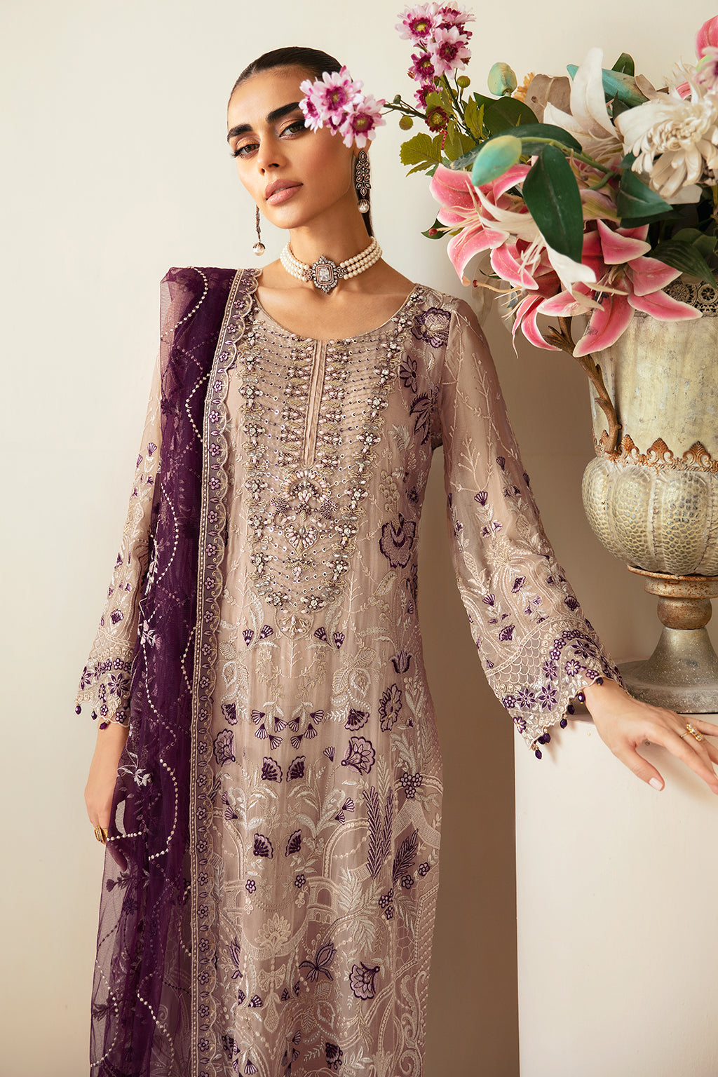 Ramsha | Dastoor Chiffon | P-106 - House Of Hania