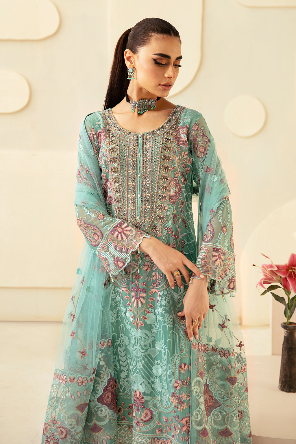 Ramsha | Dastoor Chiffon | P-107 - House Of Hania