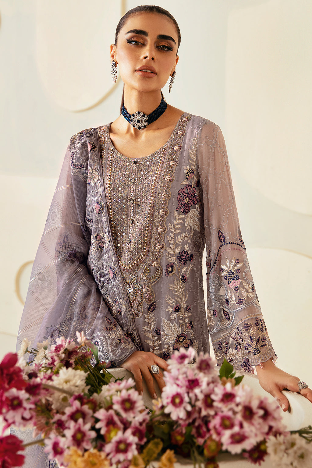 Ramsha | Dastoor Chiffon | P-108 - House Of Hania