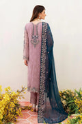 Ramsha Embroidered Luxury Chiffon 3 Piece Suit F-2401 - House Of Hania