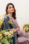 Ramsha Embroidered Luxury Chiffon 3 Piece Suit F-2401 - House Of Hania