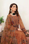 Ramsha Embroidered Luxury Chiffon 3 Piece Suit F-2407 - House Of Hania