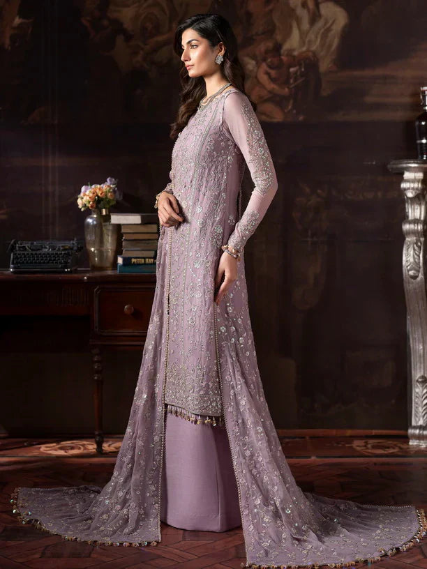 Rouge by Zarif Embroidered Chiffon 3Pc Suit ZRW-05 FLORENCE - House Of Hania