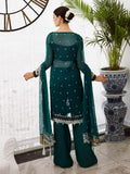 Saad Shaikh Ella Embroidered Luxury Chiffon 3Pc Suit DSG-06 - House Of Hania