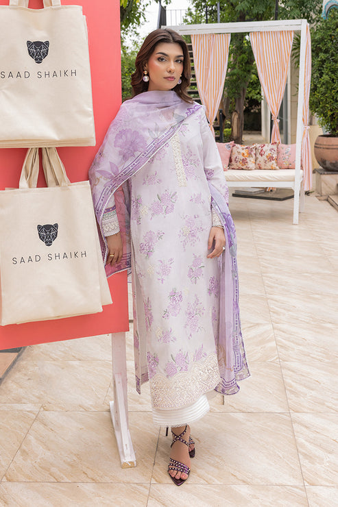 Saad Shaikh | Lawn 25 | Lilac Haze - House Of Hania