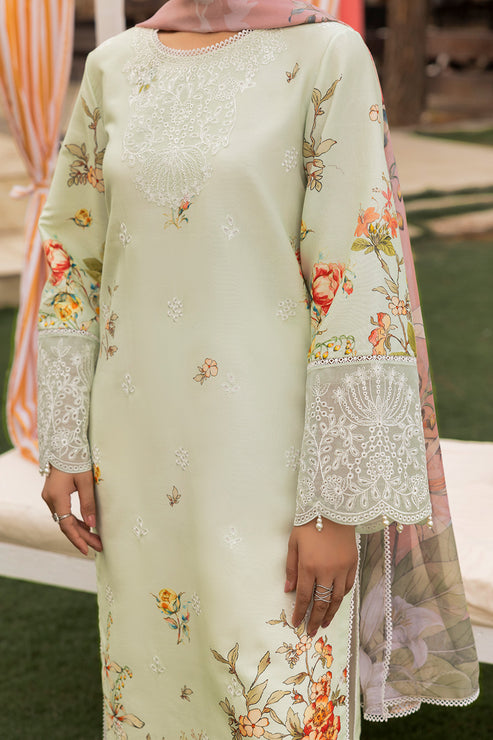 Saad Shaikh | Lawn 25 | Pista - Floral Mirage - House Of Hania