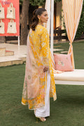 Saad Shaikh | Lawn 25 | Yellow - Amber Bloom - House Of Hania
