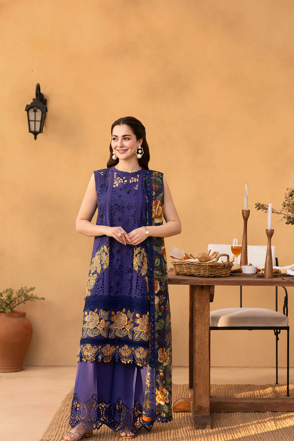 Saira Rizwan | Luxury Lawn 25 | AIMEE-SRL25-01 - House Of Hania