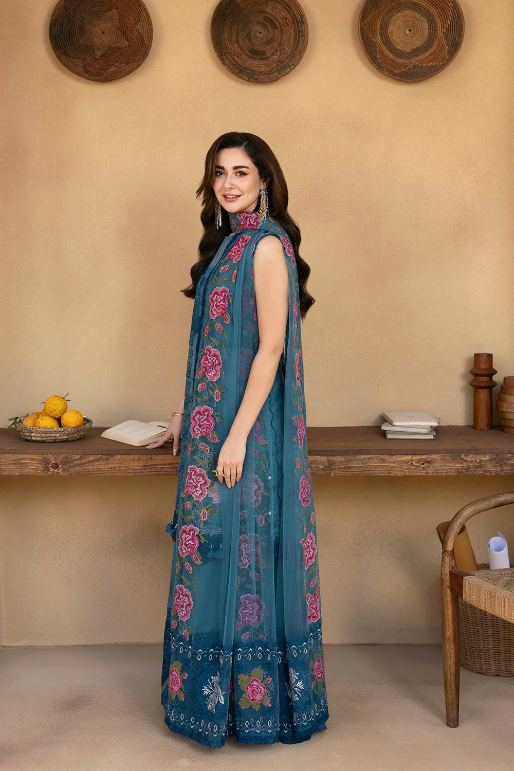 Saira Rizwan | Luxury Lawn 25 | ALMA-SRL25-12 - House Of Hania