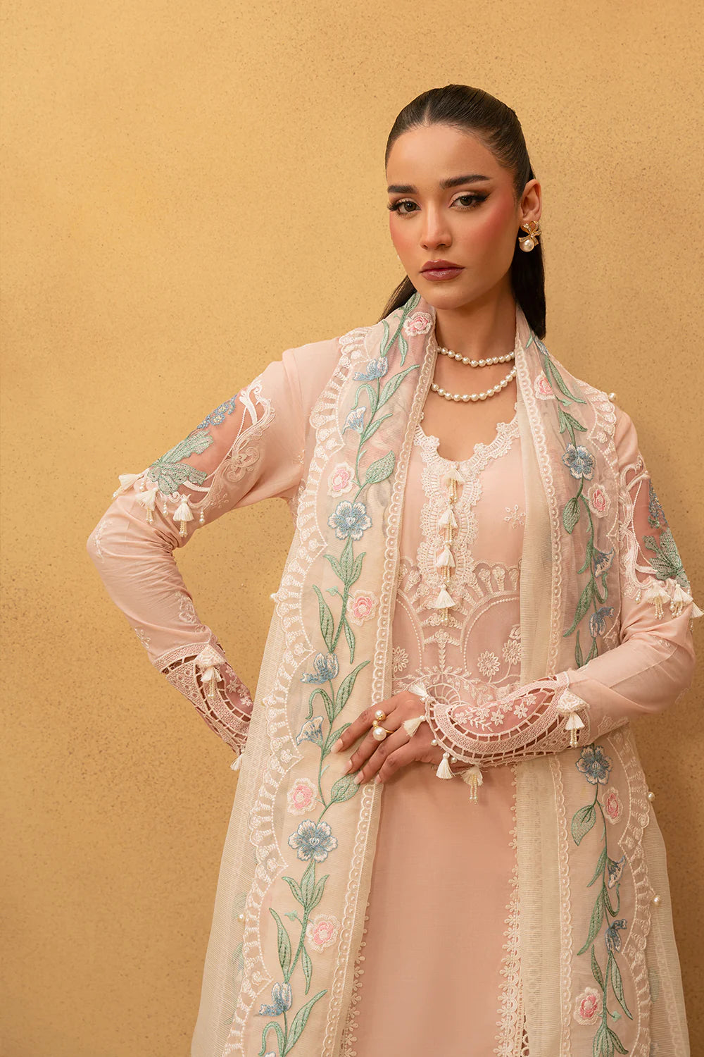 Saira Rizwan | Luxury Lawn 25 | FREYA-SRL25-09 - House Of Hania