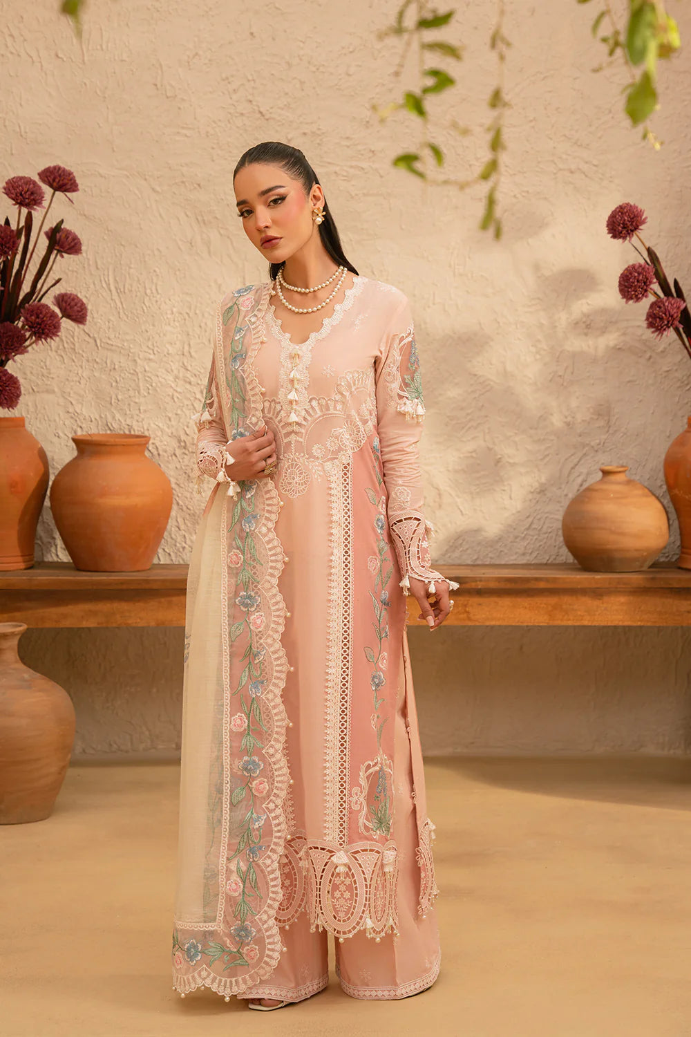Saira Rizwan | Luxury Lawn 25 | FREYA-SRL25-09 - House Of Hania