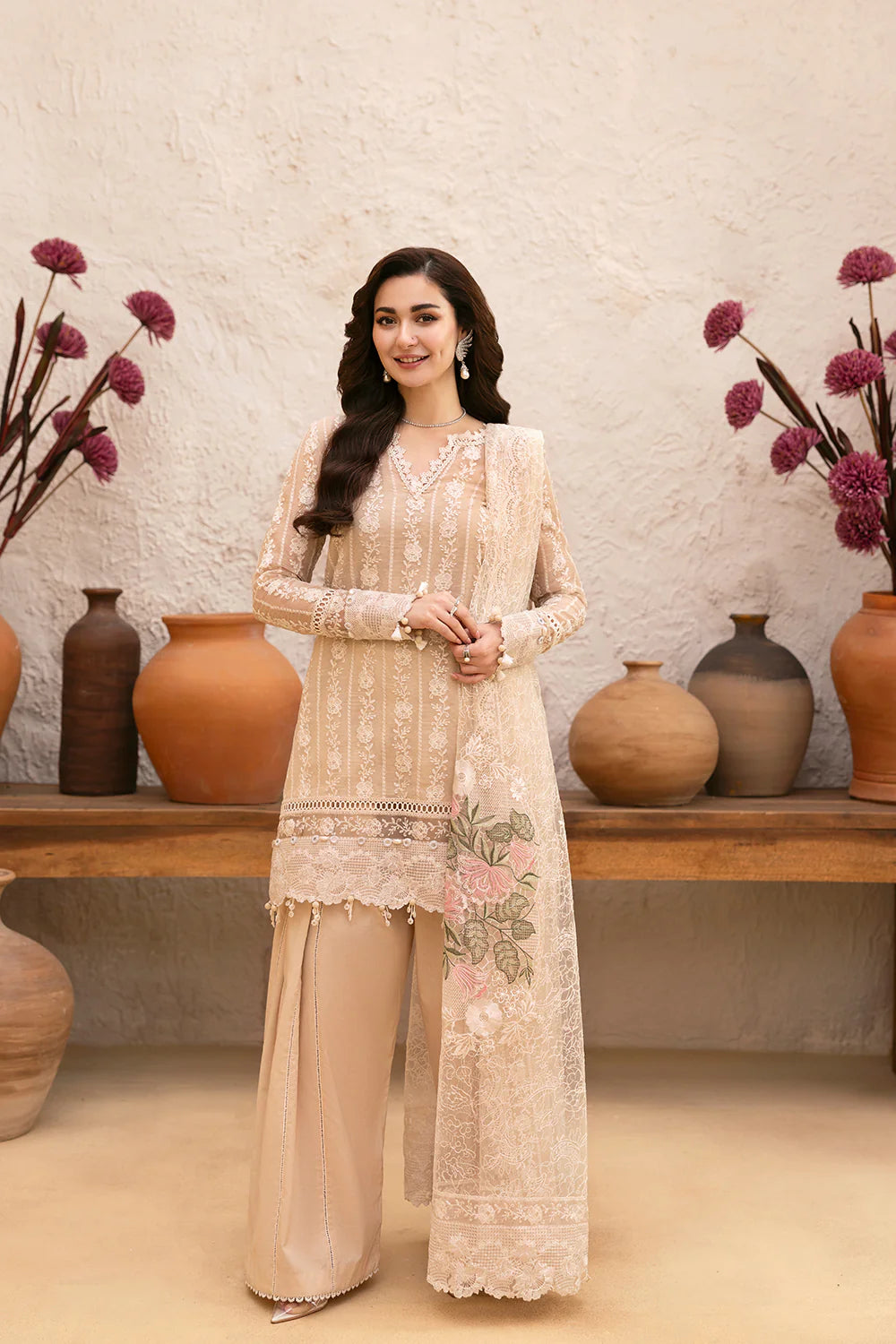 Saira Rizwan | Luxury Lawn 25 | MADONNA-SRL25-08 - House Of Hania