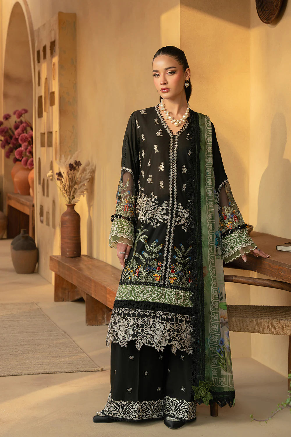 Saira Rizwan | Luxury Lawn 25 | MARY-SRL25-07 - House Of Hania