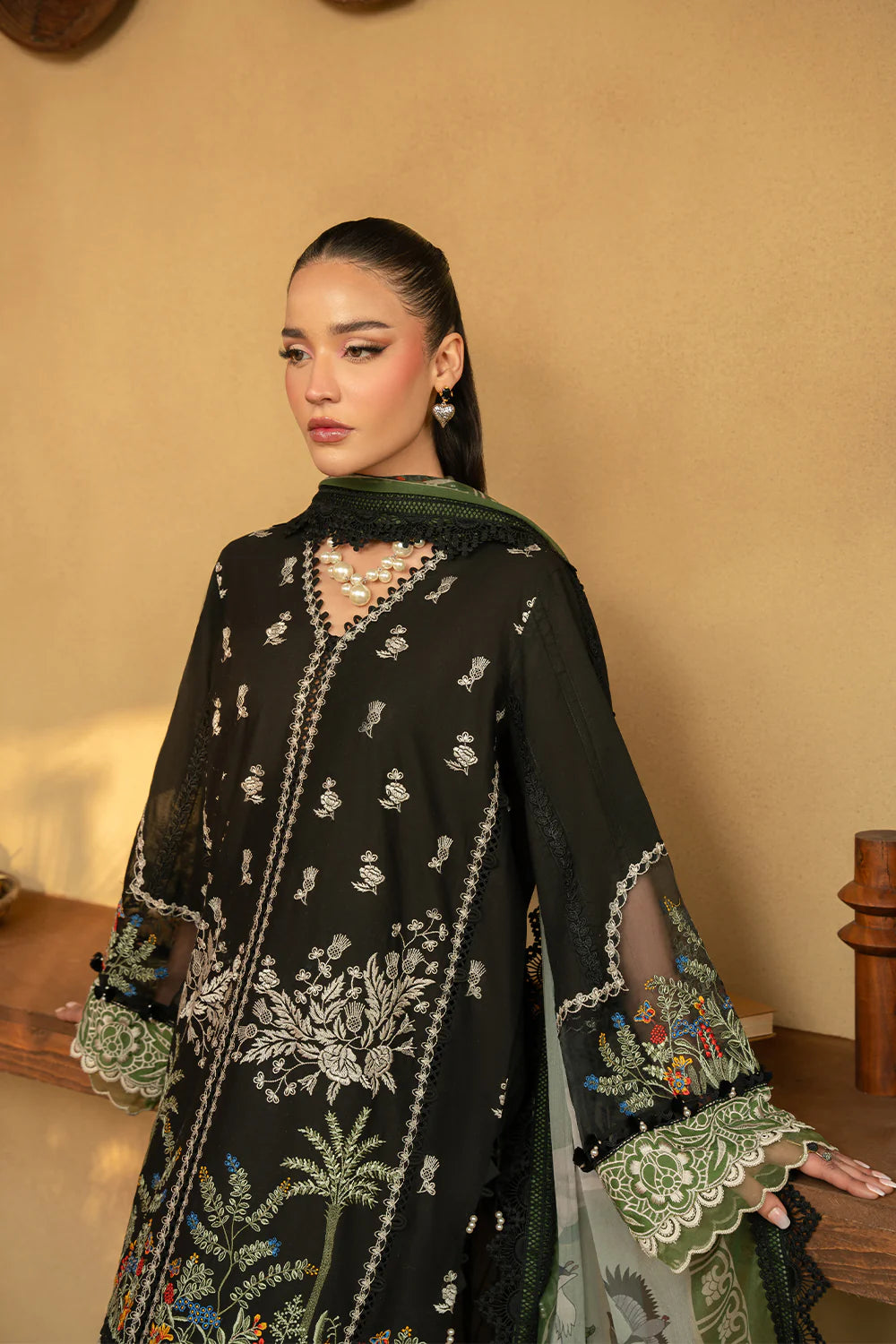 Saira Rizwan | Luxury Lawn 25 | MARY-SRL25-07 - House Of Hania