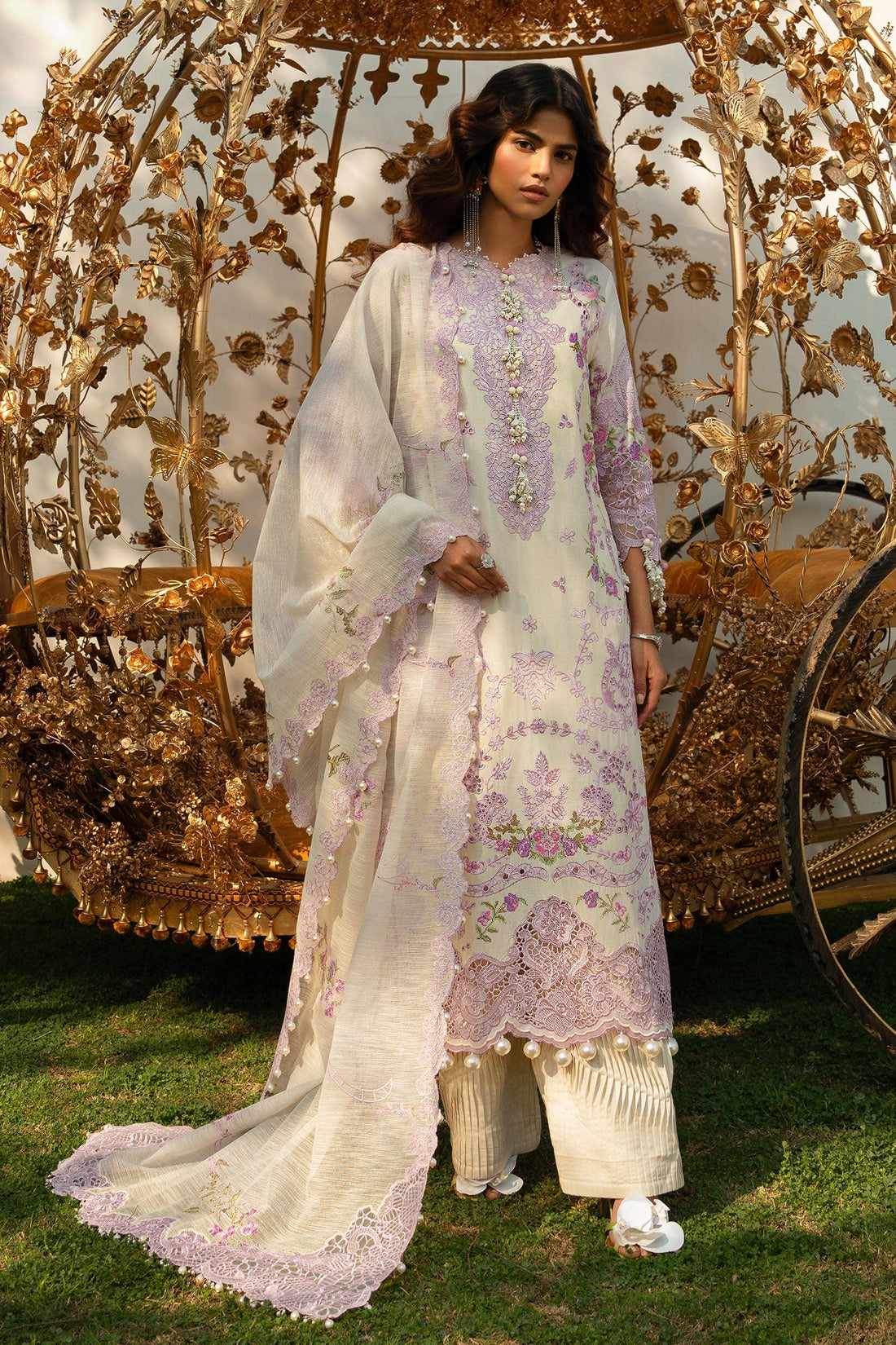 Sana Safinaz | Luxury Collection 24 | L241-004B-3CV - House Of Hania