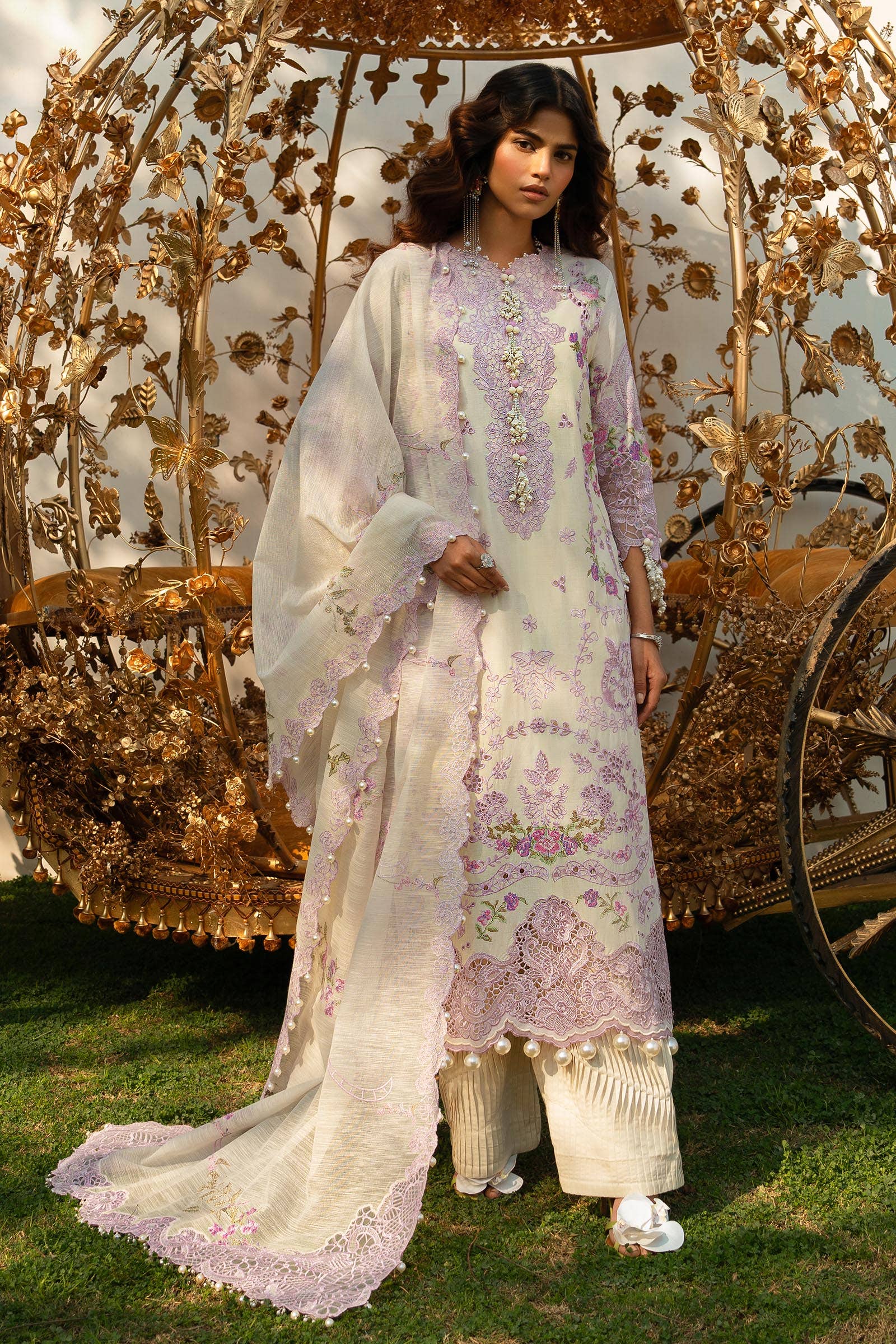 Sana Safinaz | Luxury Collection 24 | L241-004B-3CV - House Of Hania