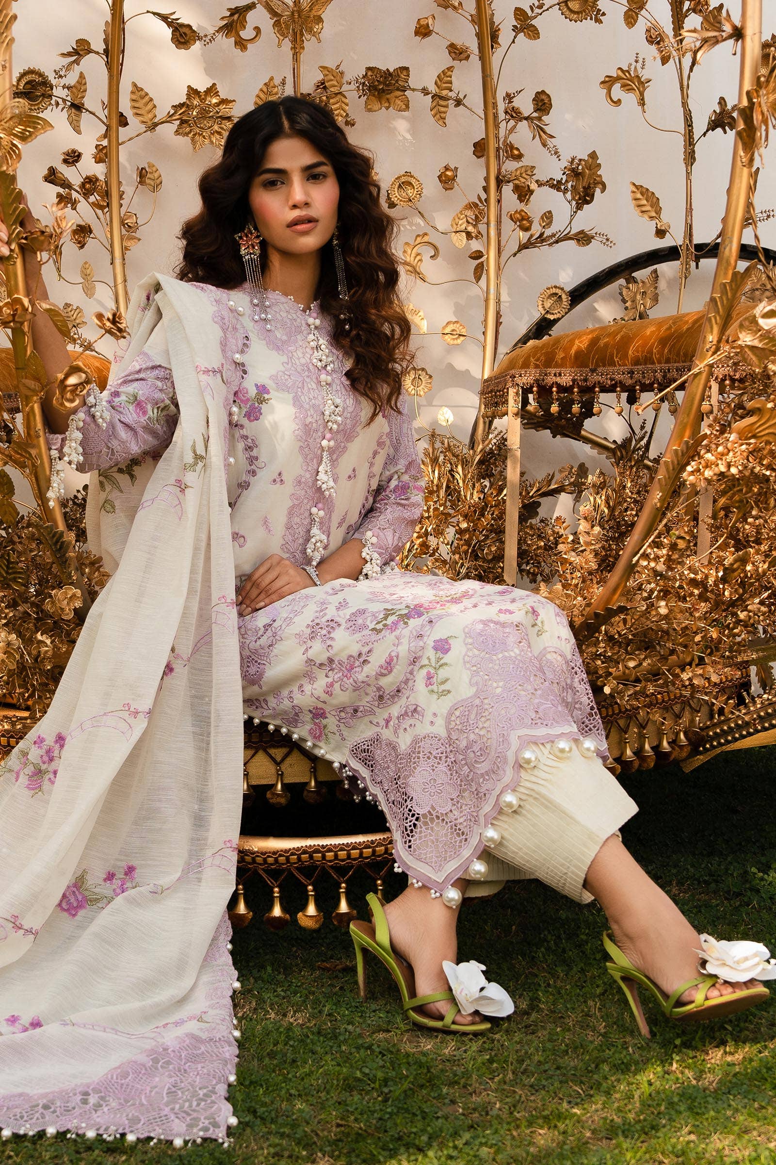 Sana Safinaz | Luxury Collection 24 | L241-004B-3CV - House Of Hania