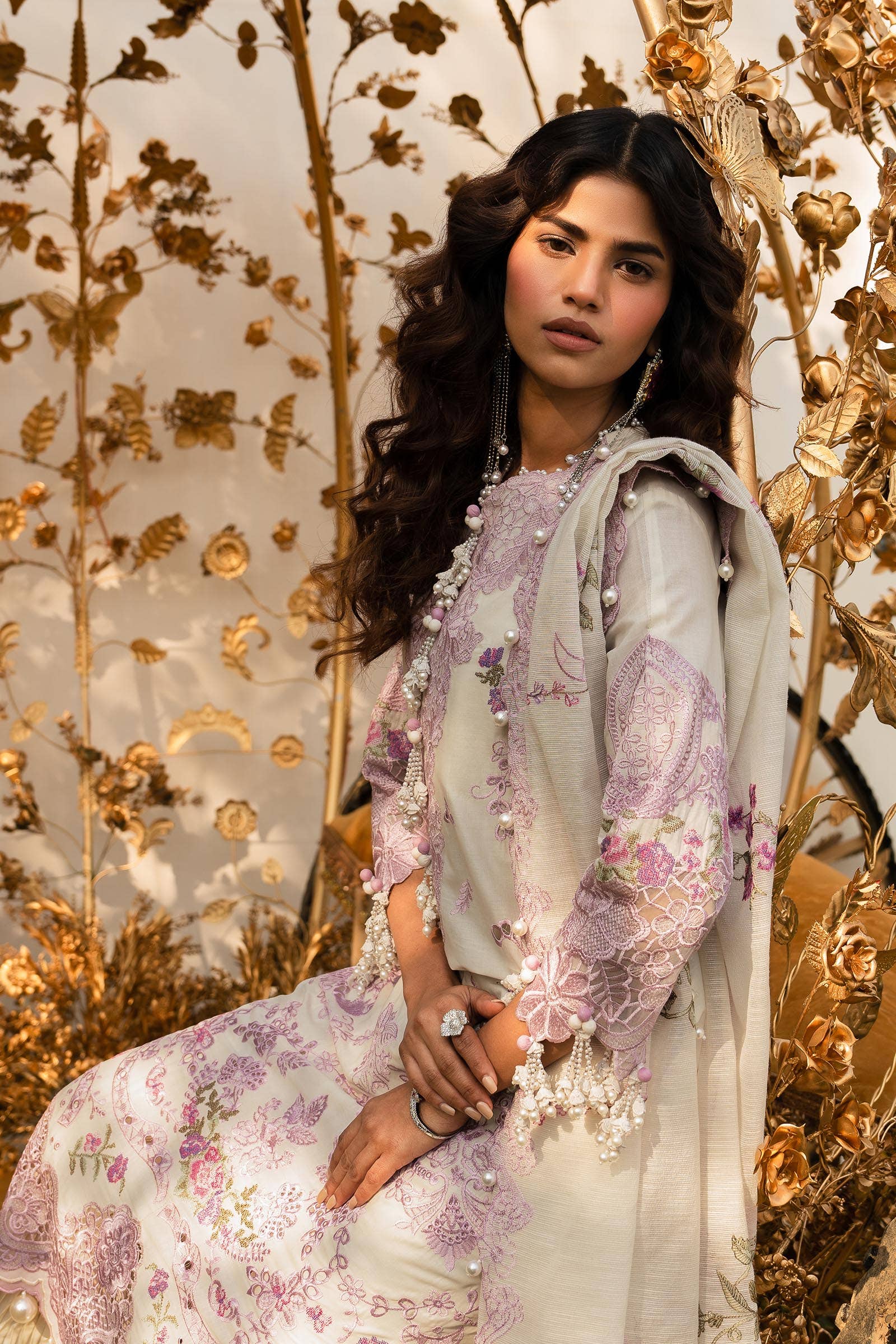 Sana Safinaz | Luxury Collection 24 | L241-004B-3CV - House Of Hania