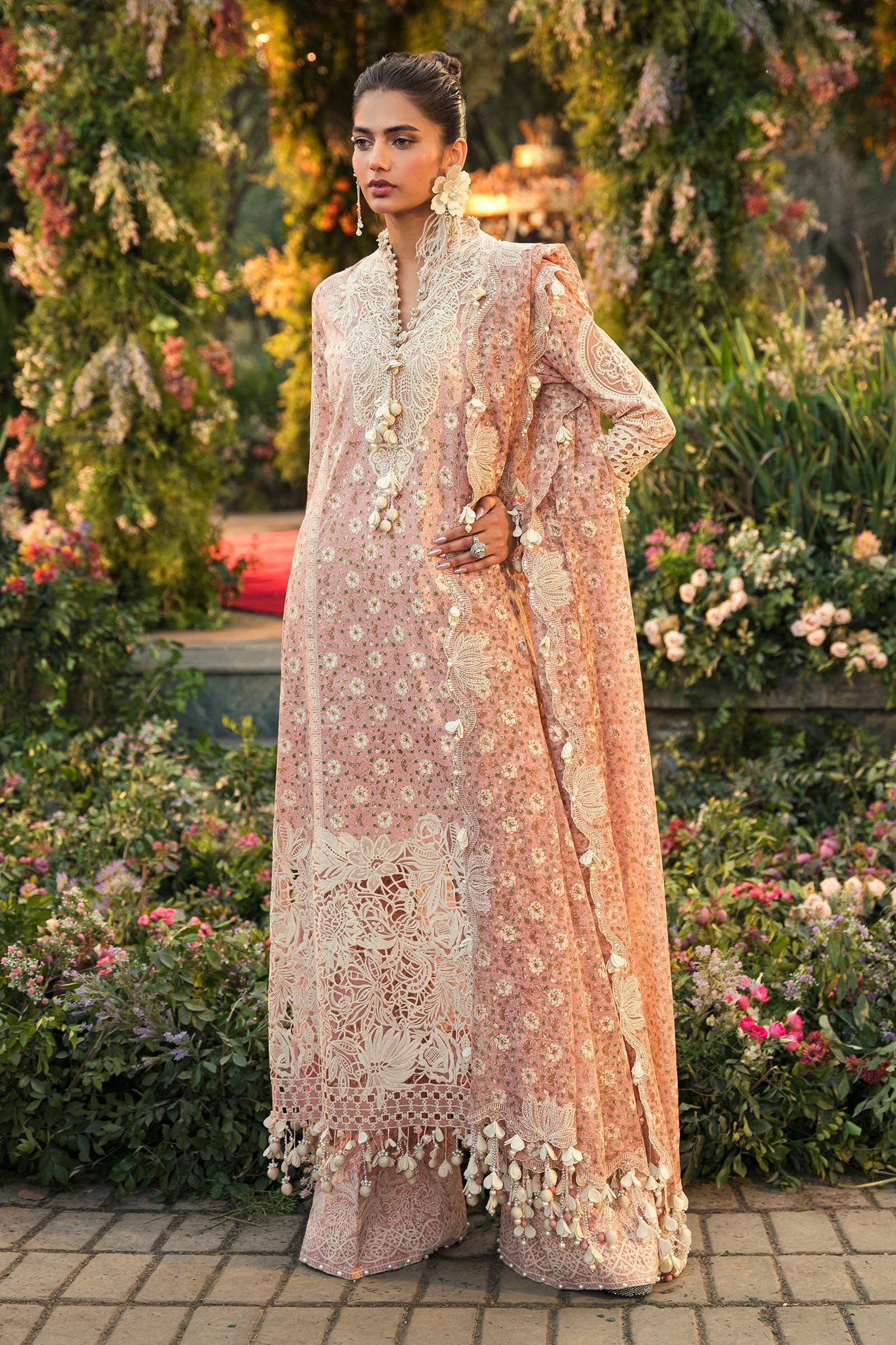 Sana Safinaz | Luxury Collection 24 | L241-005A-3CU - House Of Hania