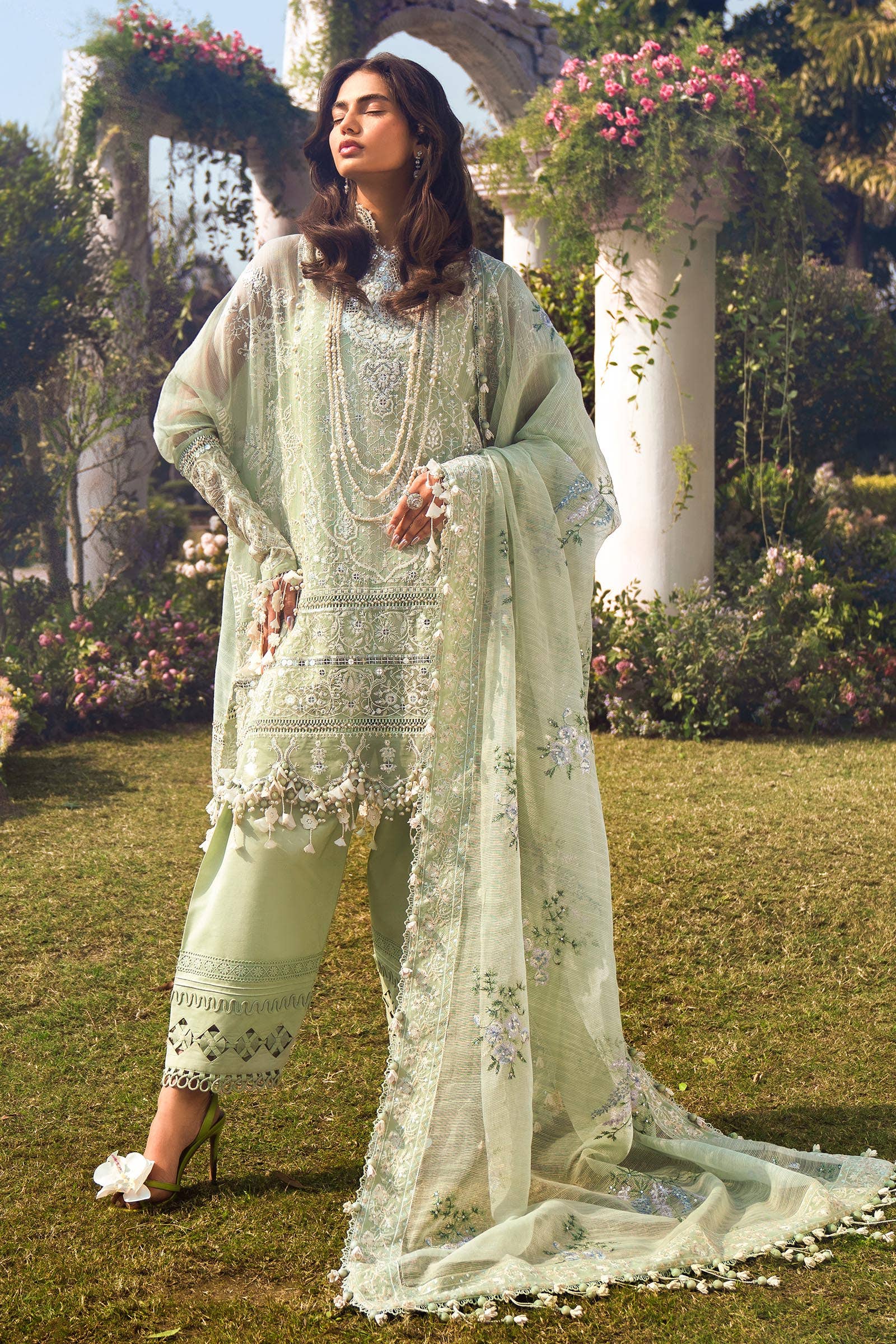 Sana Safinaz | Luxury Collection 24 | L241-006B-3CV - House Of Hania
