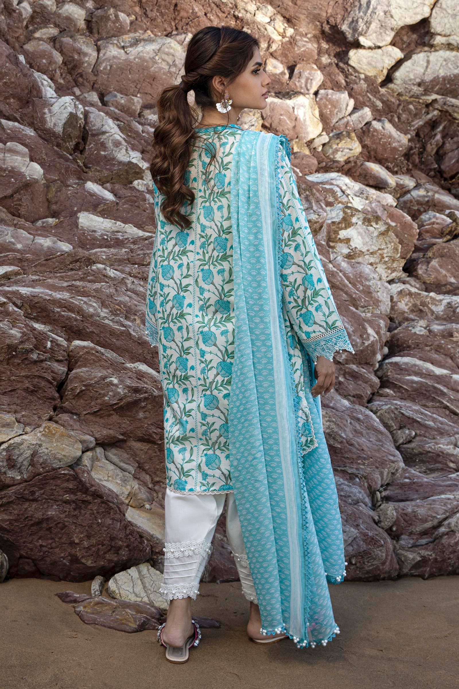 Sana Safinaz | Mahay Spring 24 | H241-002A-2BI - House Of Hania