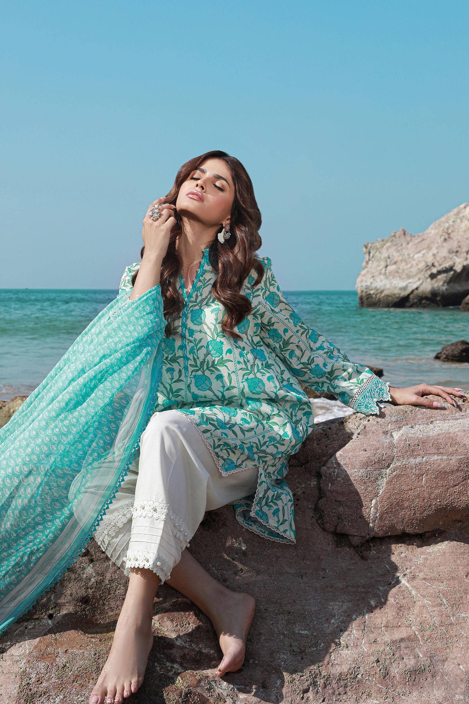Sana Safinaz | Mahay Spring 24 | H241-002A-2BI - House Of Hania