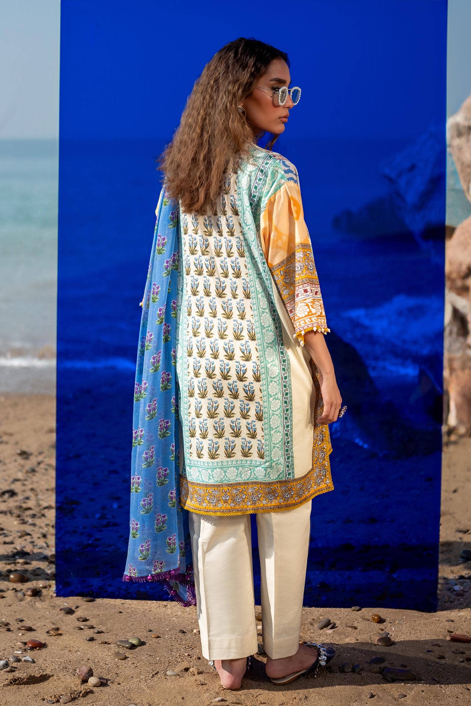 Sana Safinaz | Mahay Spring 24 | H241-003A-2BI - House Of Hania