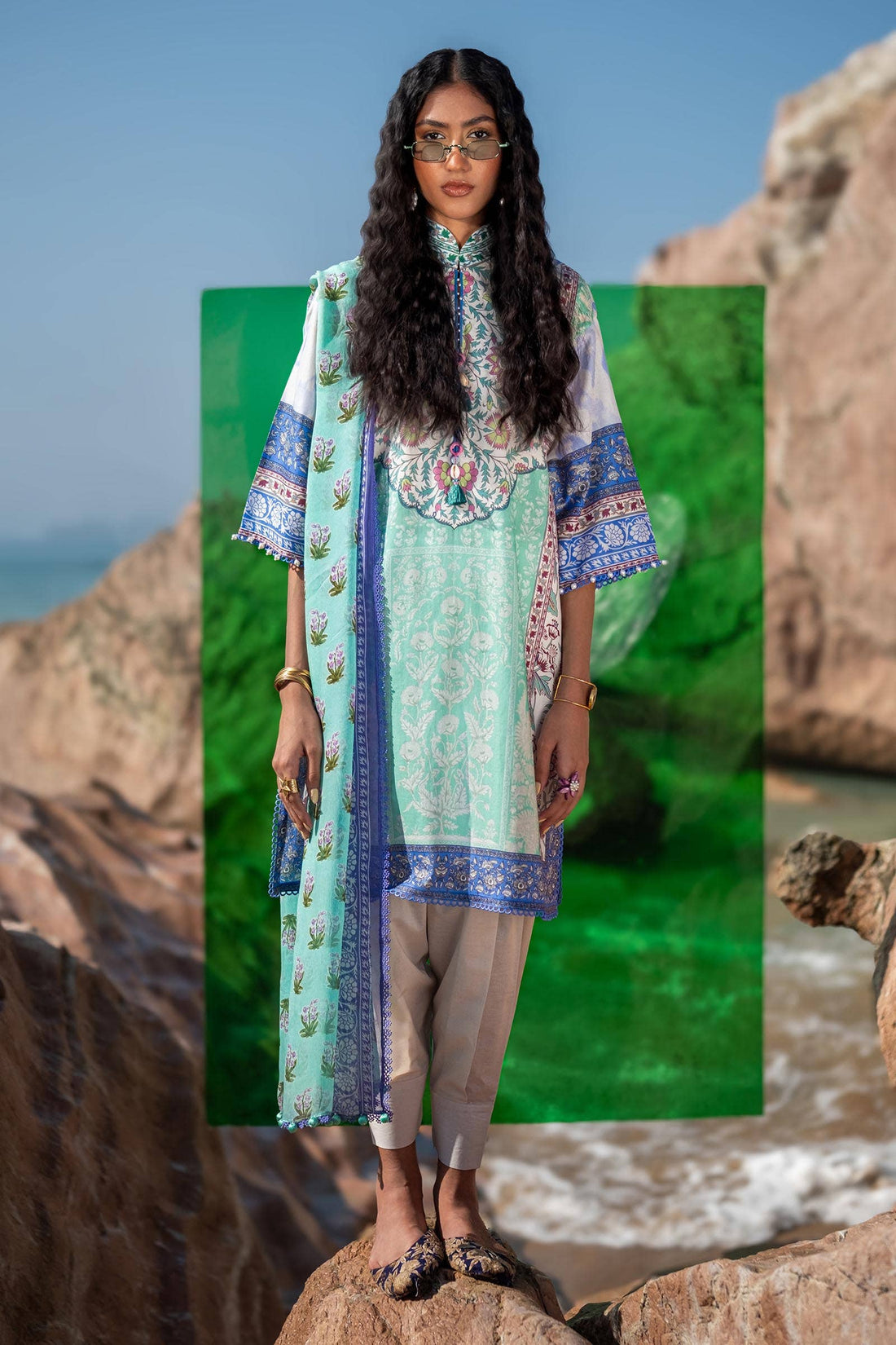 Sana Safinaz | Mahay Spring 24 | H241-003B-2BI - House Of Hania