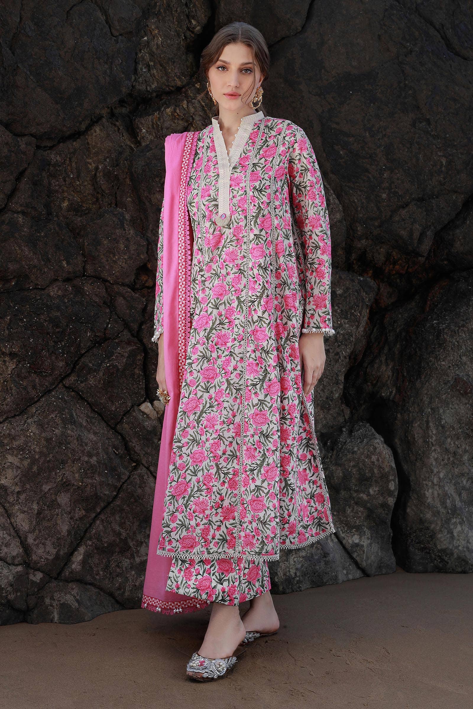Sana Safinaz | Mahay Spring 24 | H241-004A-3CG - House Of Hania