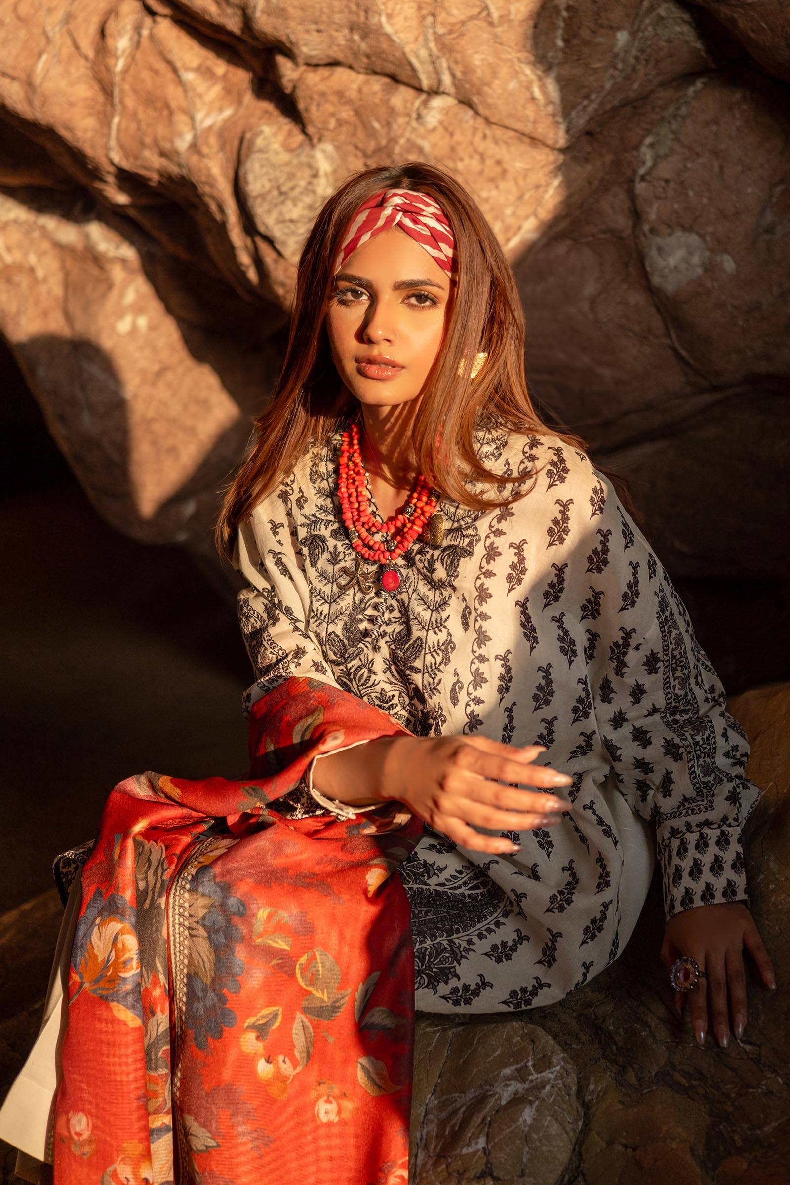 Sana Safinaz | Mahay Spring 24 | H241-006A-2BS - House Of Hania