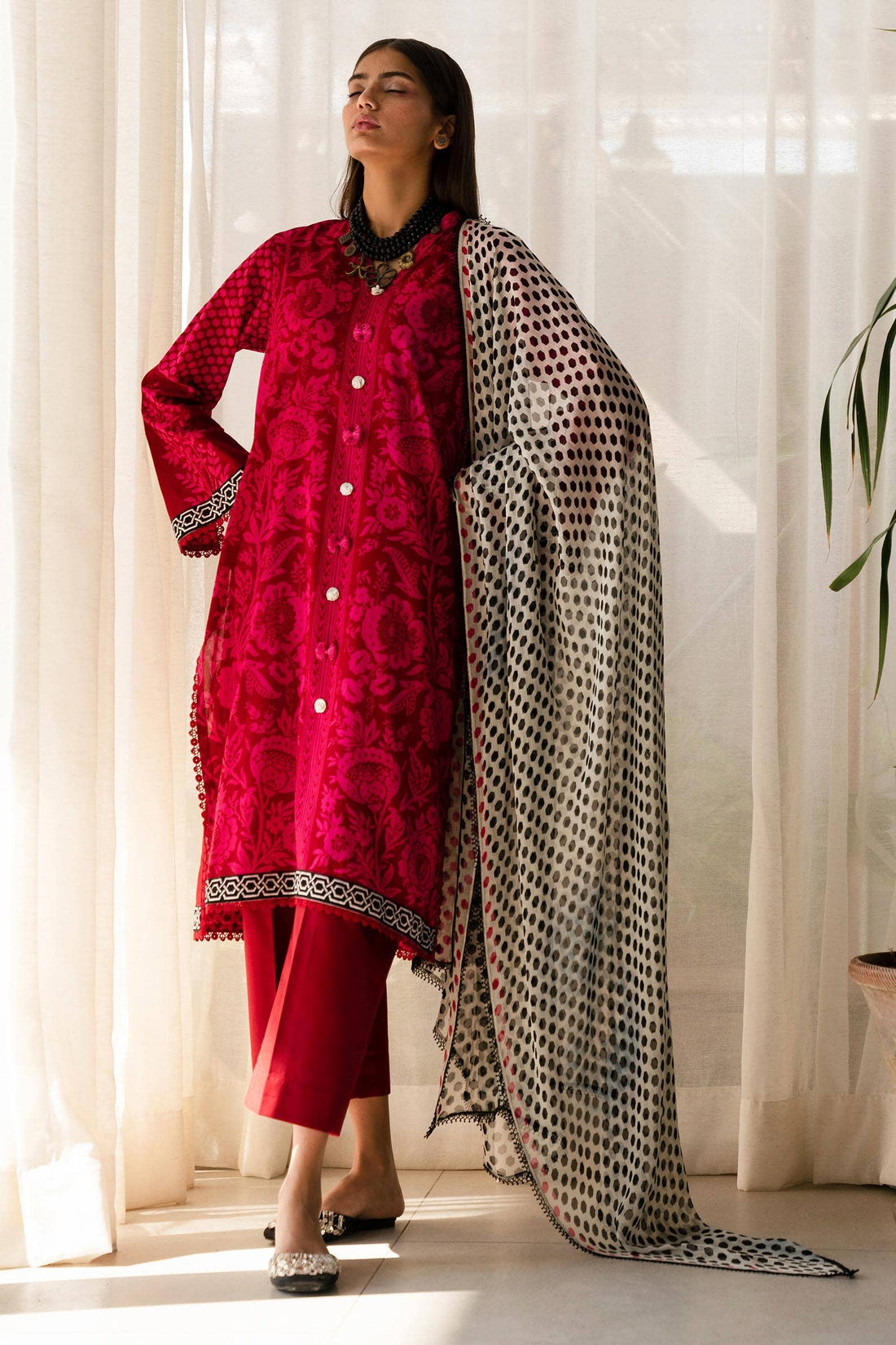 Sana Safinaz | Mahay Spring 24 | H241-010A-3CI - House Of Hania