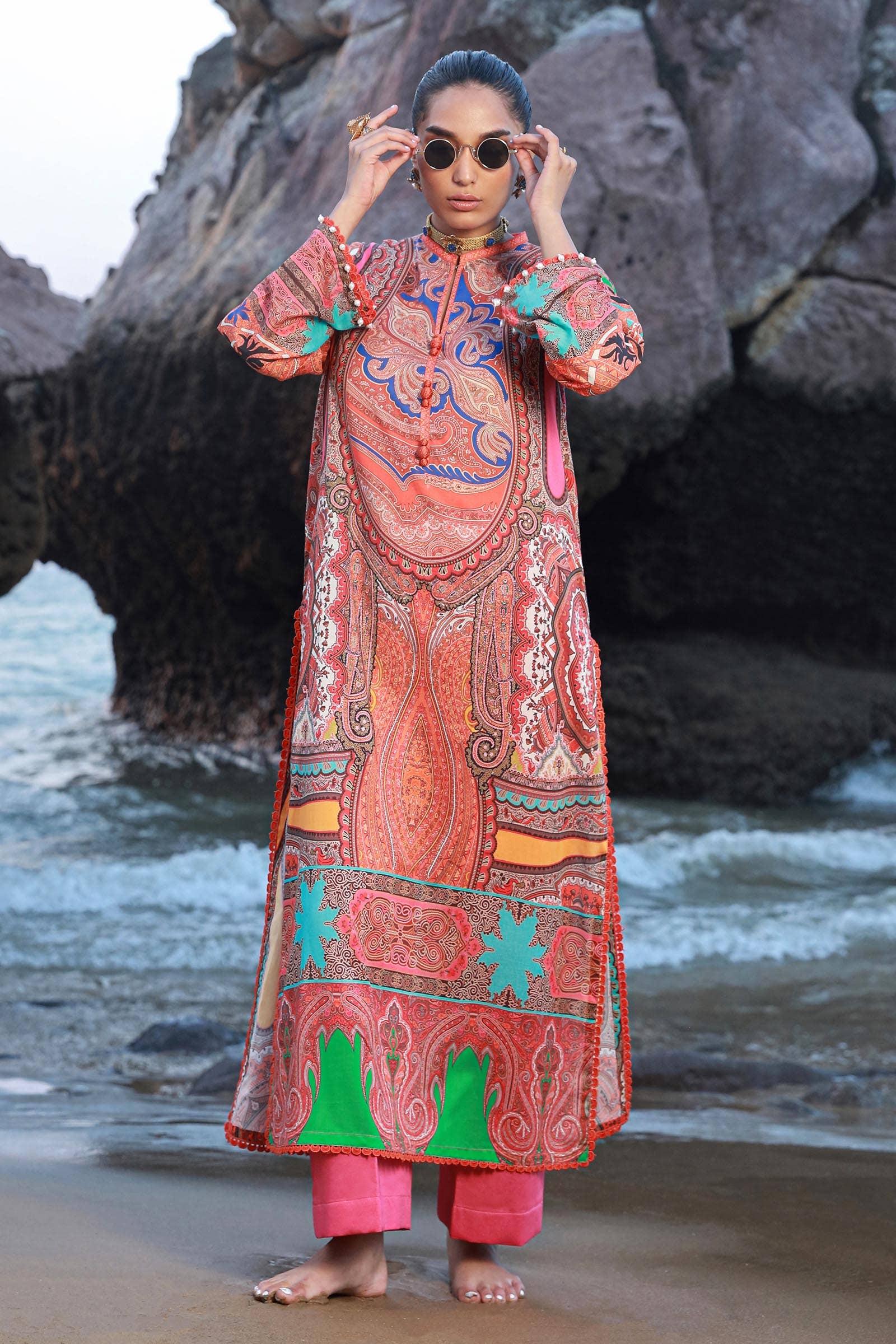 Sana Safinaz | Mahay Spring 24 | H241-012A-2C - House Of Hania