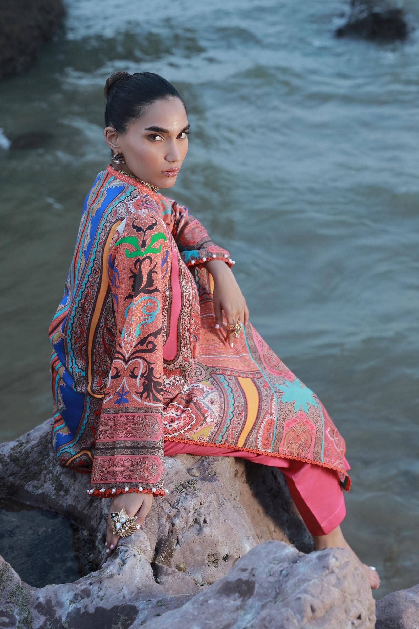 Sana Safinaz | Mahay Spring 24 | H241-012A-2C - House Of Hania