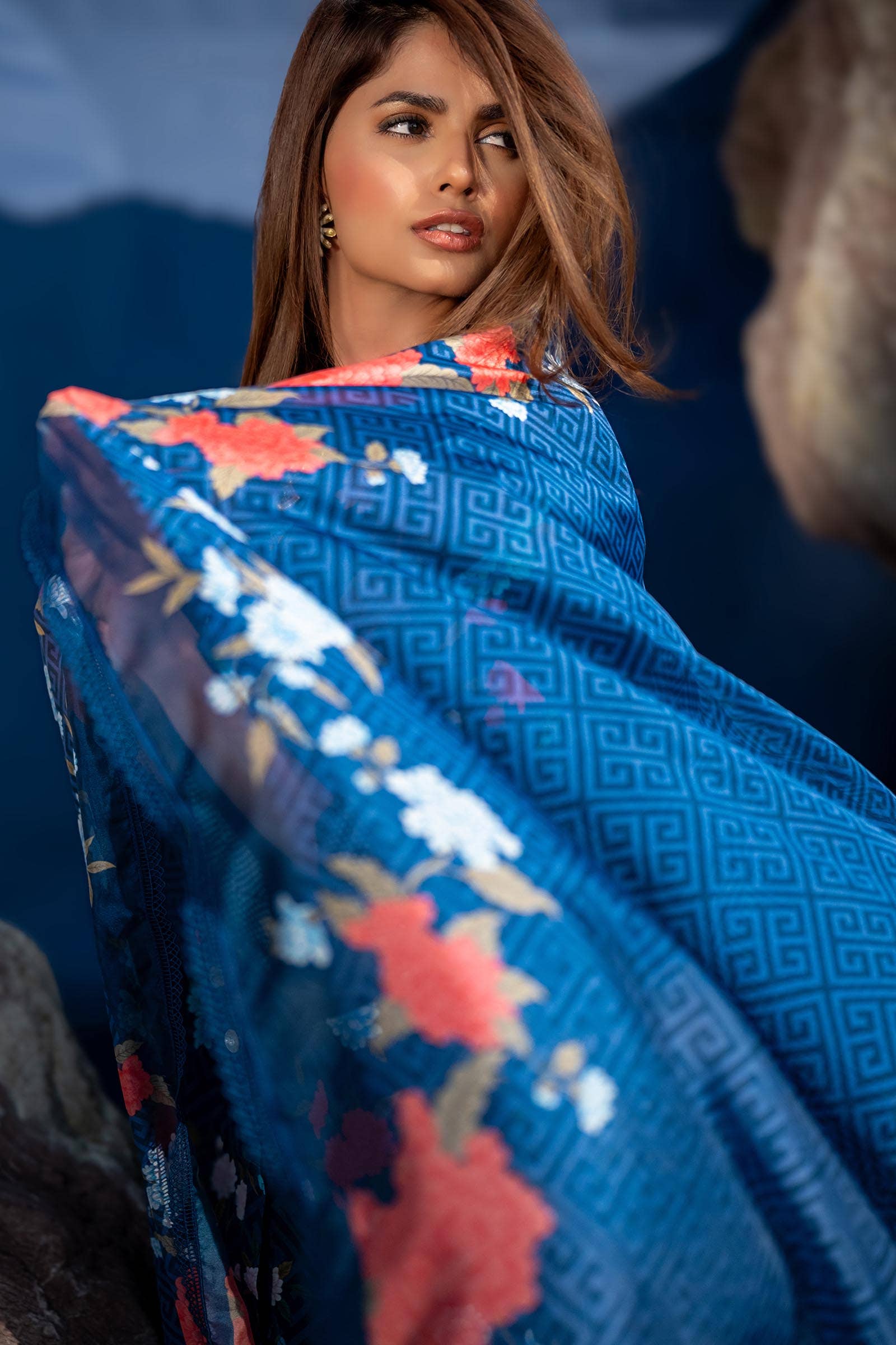 Sana Safinaz | Mahay Spring 24 | H241-013B-2BK - House Of Hania