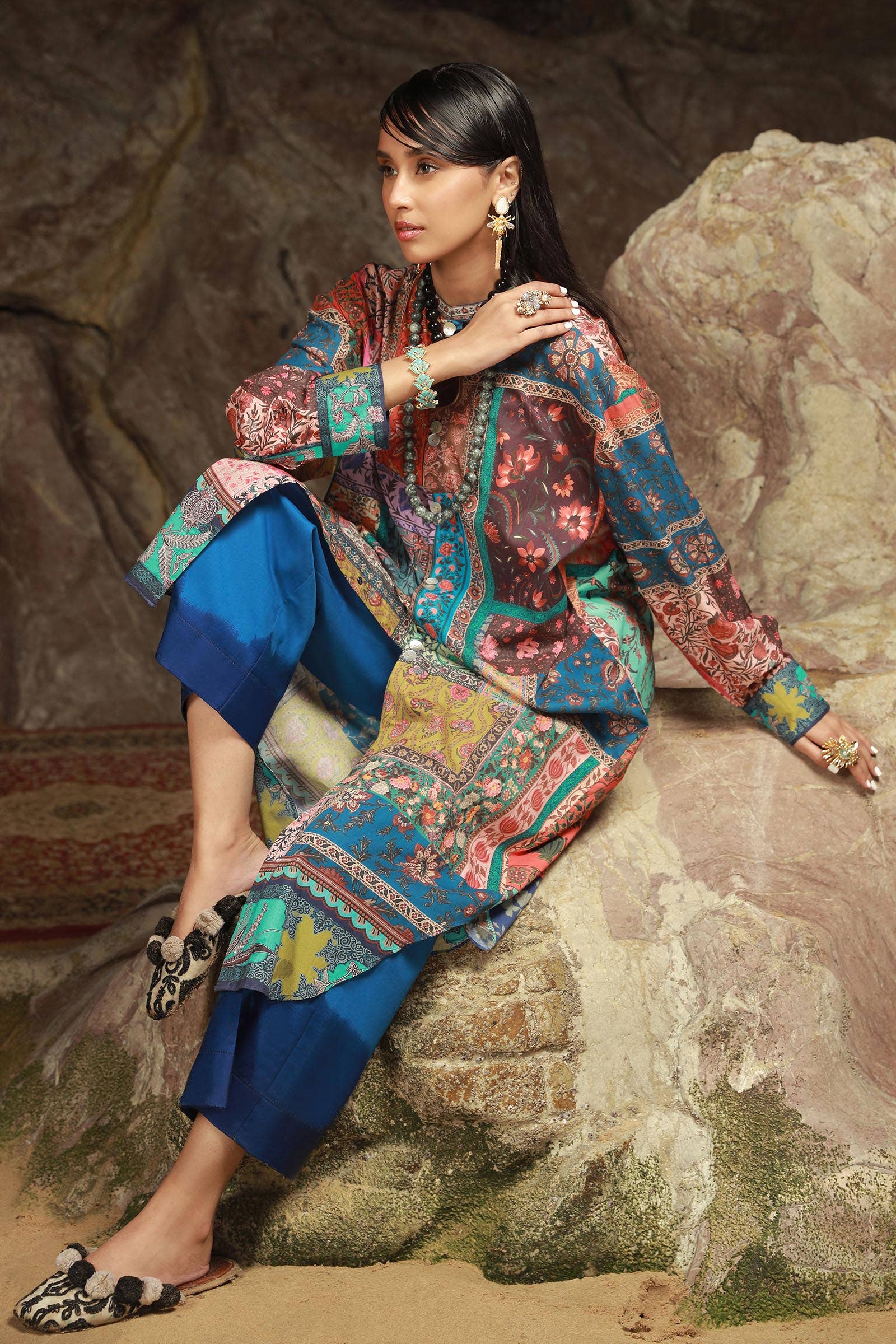 Sana Safinaz | Mahay Spring 24 | H241-014B-2C - House Of Hania