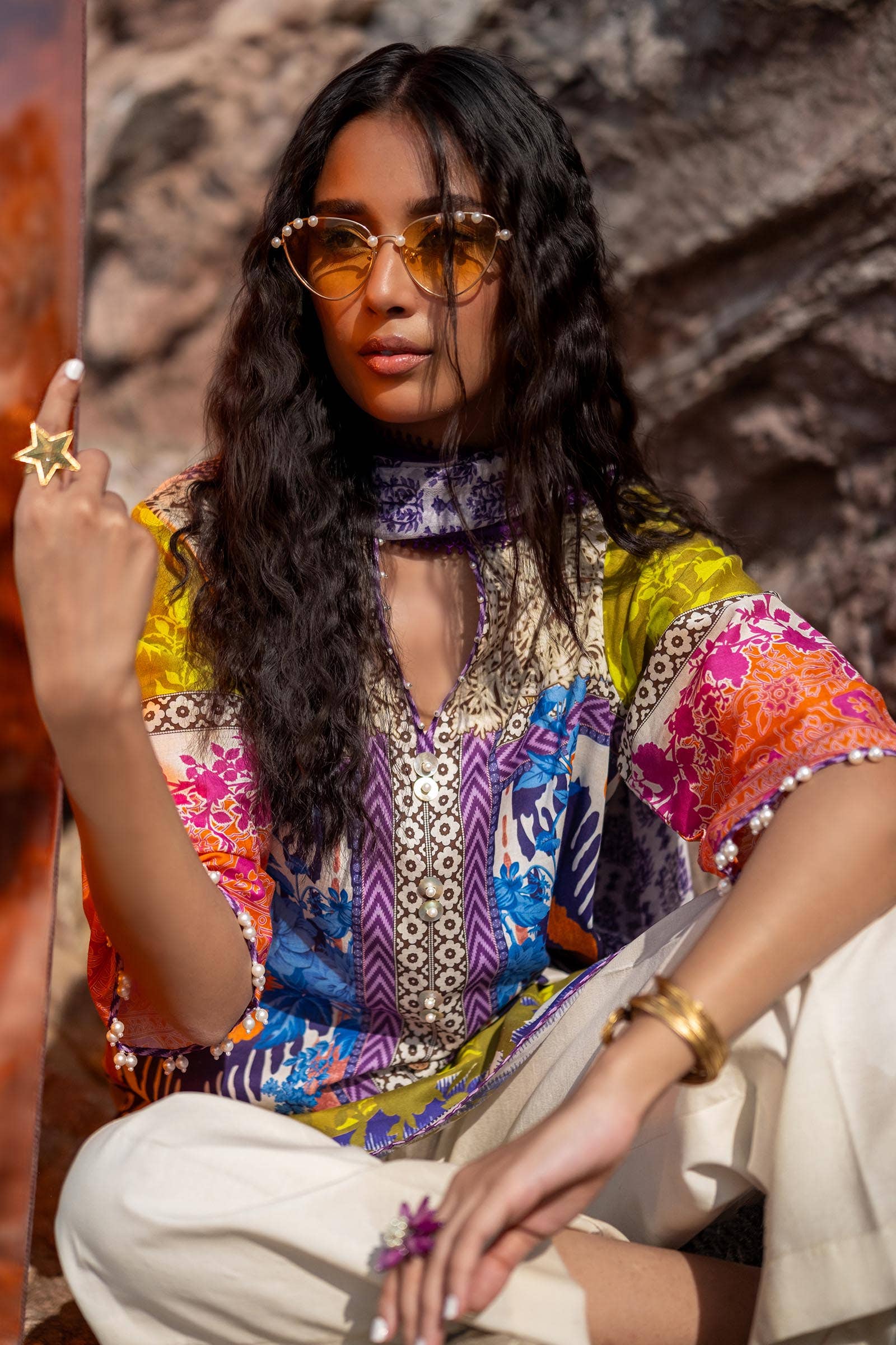 Sana Safinaz | Mahay Spring 24 | H241-015B-2I - House Of Hania