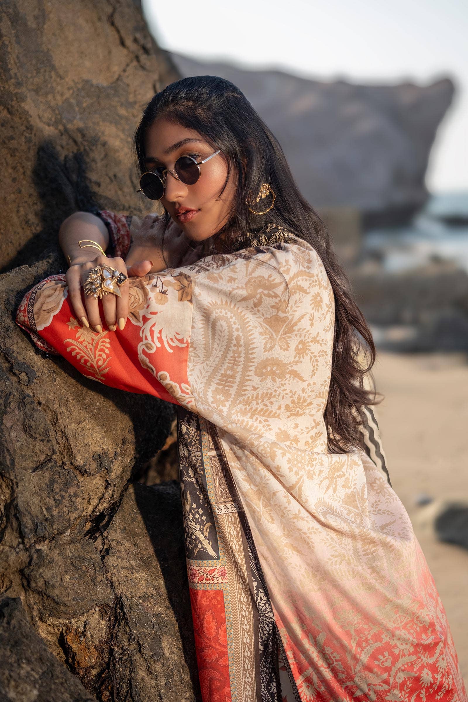 Sana Safinaz | Mahay Spring 24 | H241-028A-2BG - House Of Hania