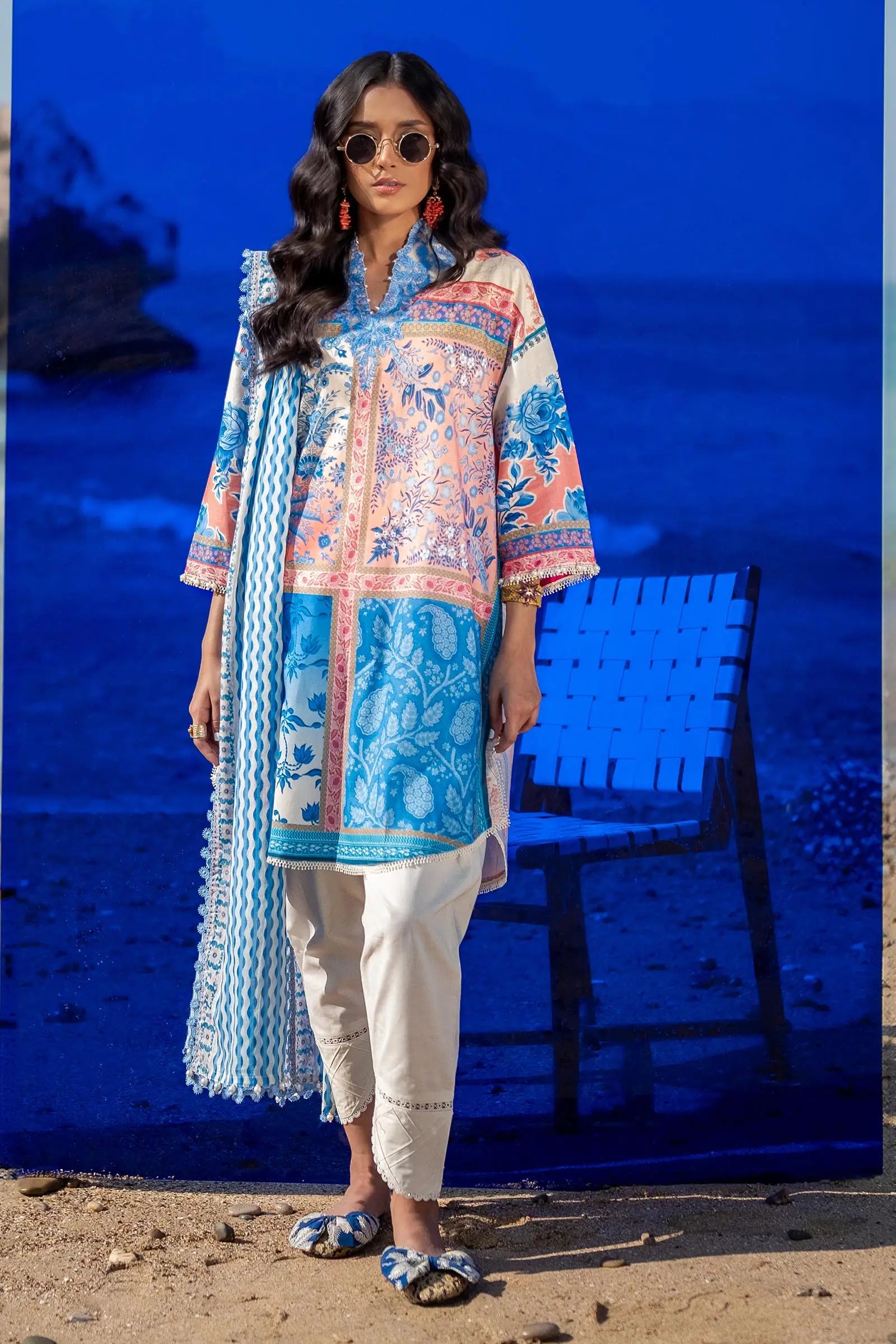 Sana Safinaz | Mahay Spring 24 | H241-028B-2BG - House Of Hania