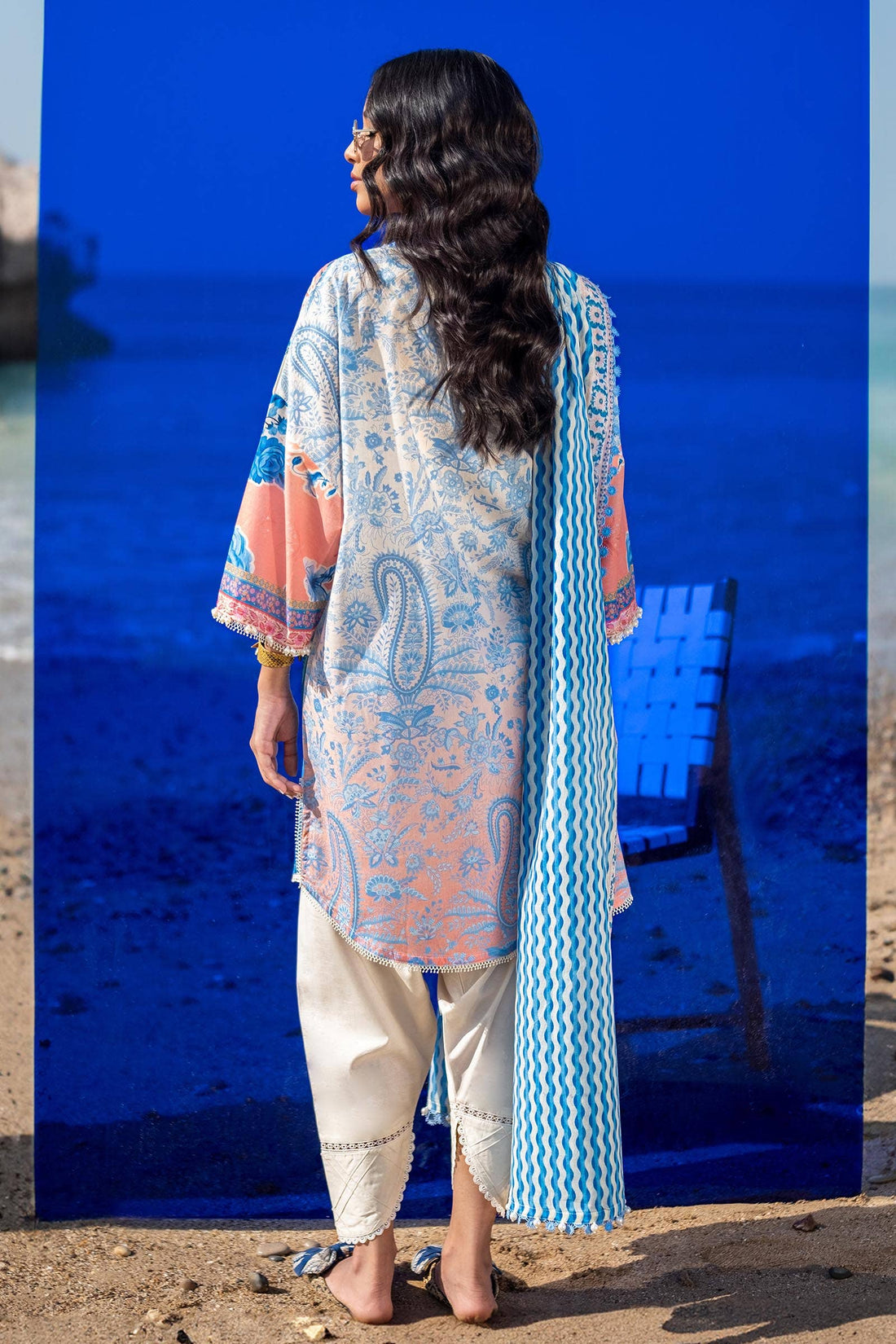 Sana Safinaz | Mahay Spring 24 | H241-028B-2BG - House Of Hania