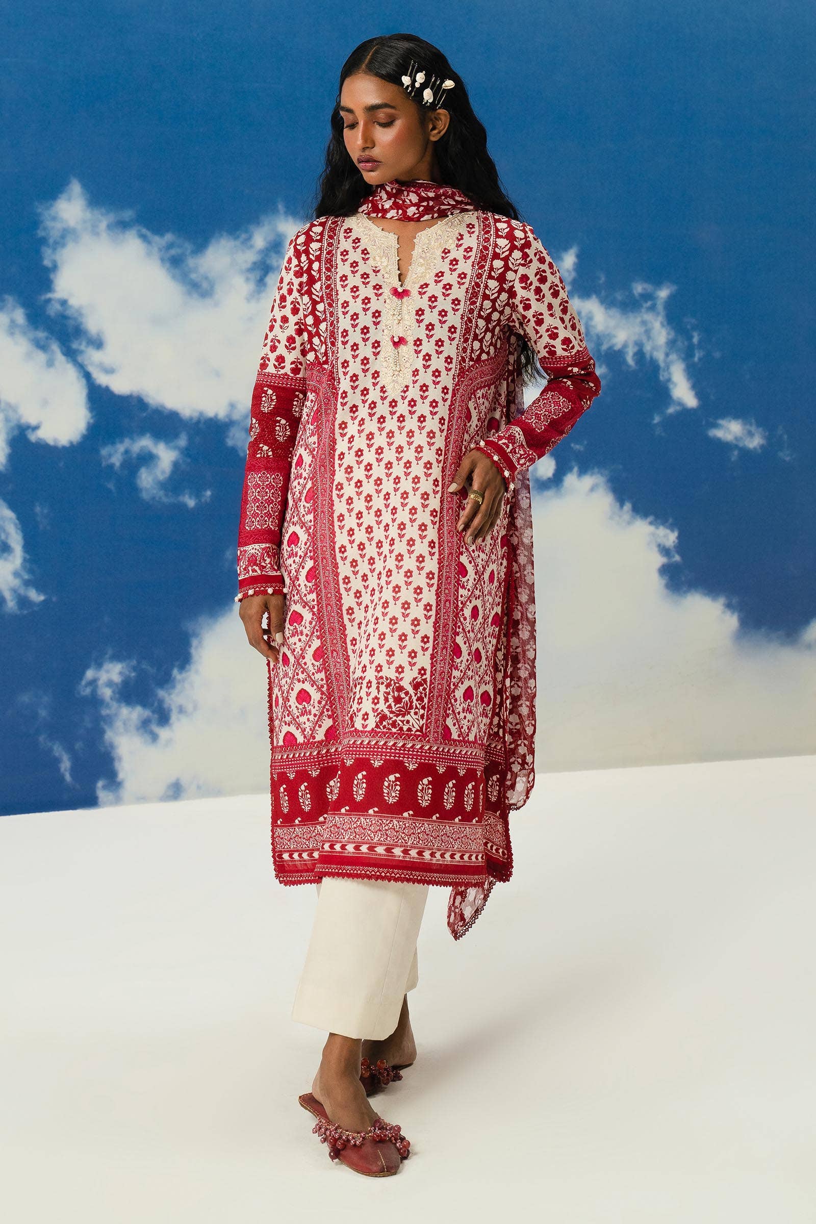 Sana Safinaz | Mahay Summer Lawn 24 | S-44 - House Of Hania