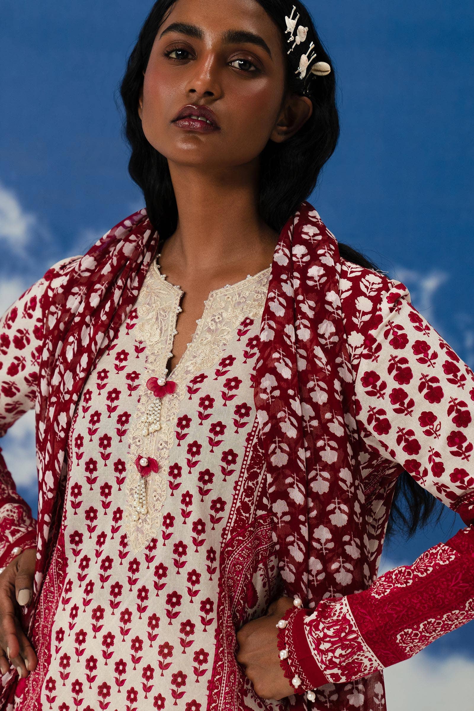 Sana Safinaz | Mahay Summer Lawn 24 | S-44 - House Of Hania