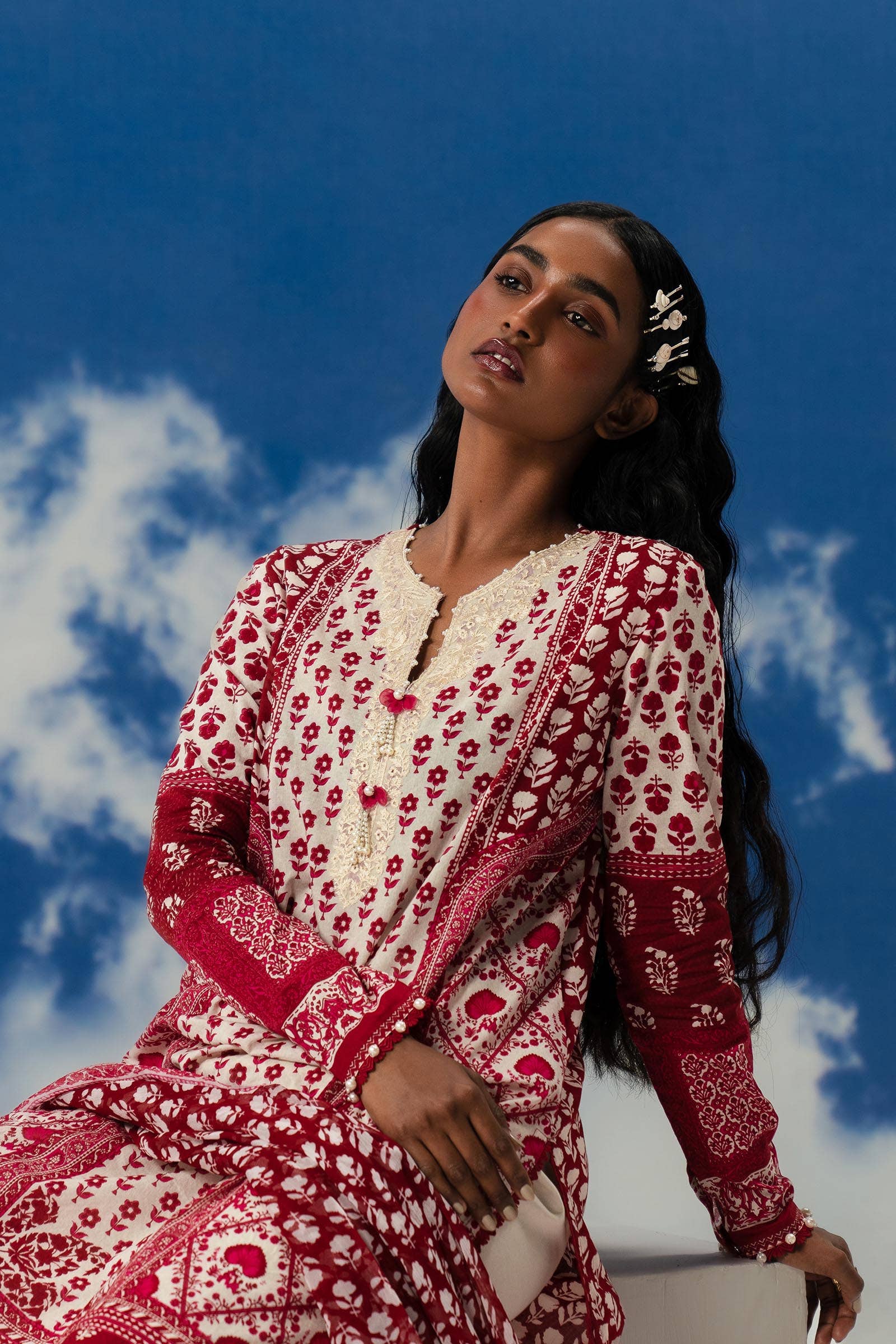 Sana Safinaz | Mahay Summer Lawn 24 | S-44 - House Of Hania