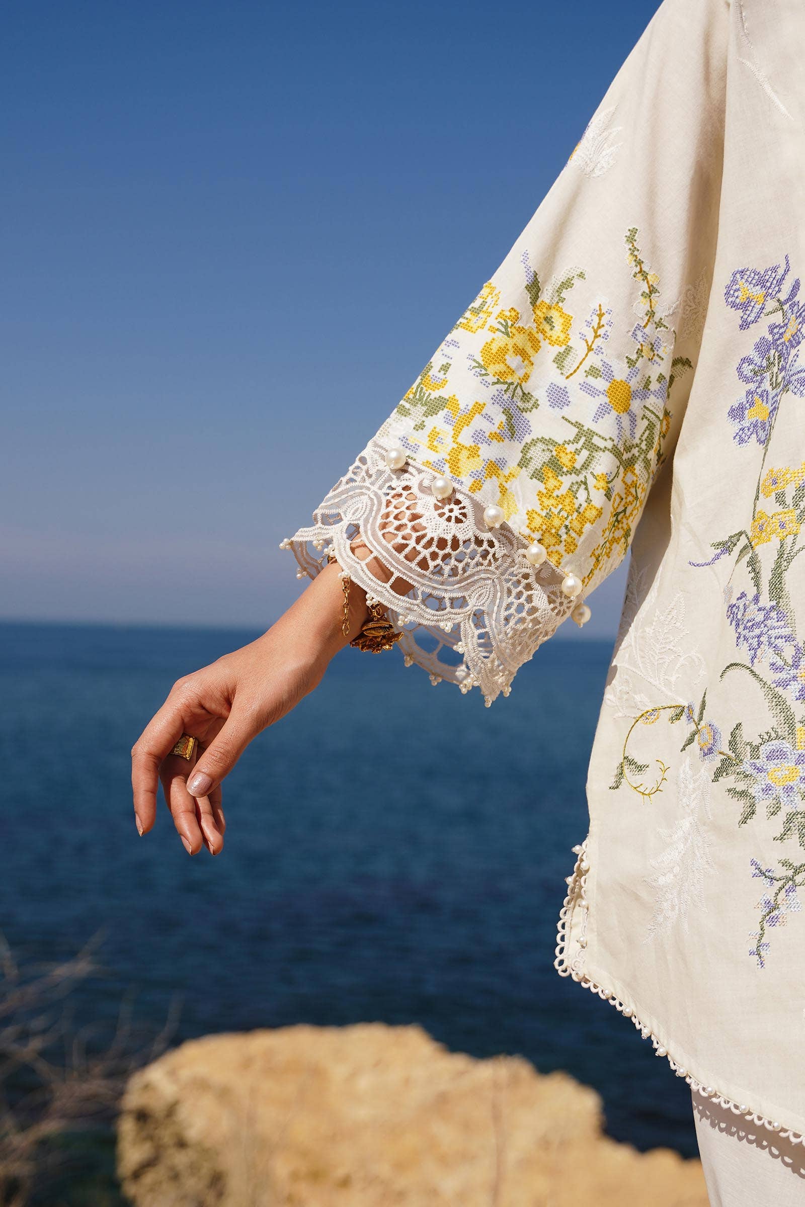 Sana Safinaz | Muzlin Spring 24 | M241-006A-CJ - House Of Hania