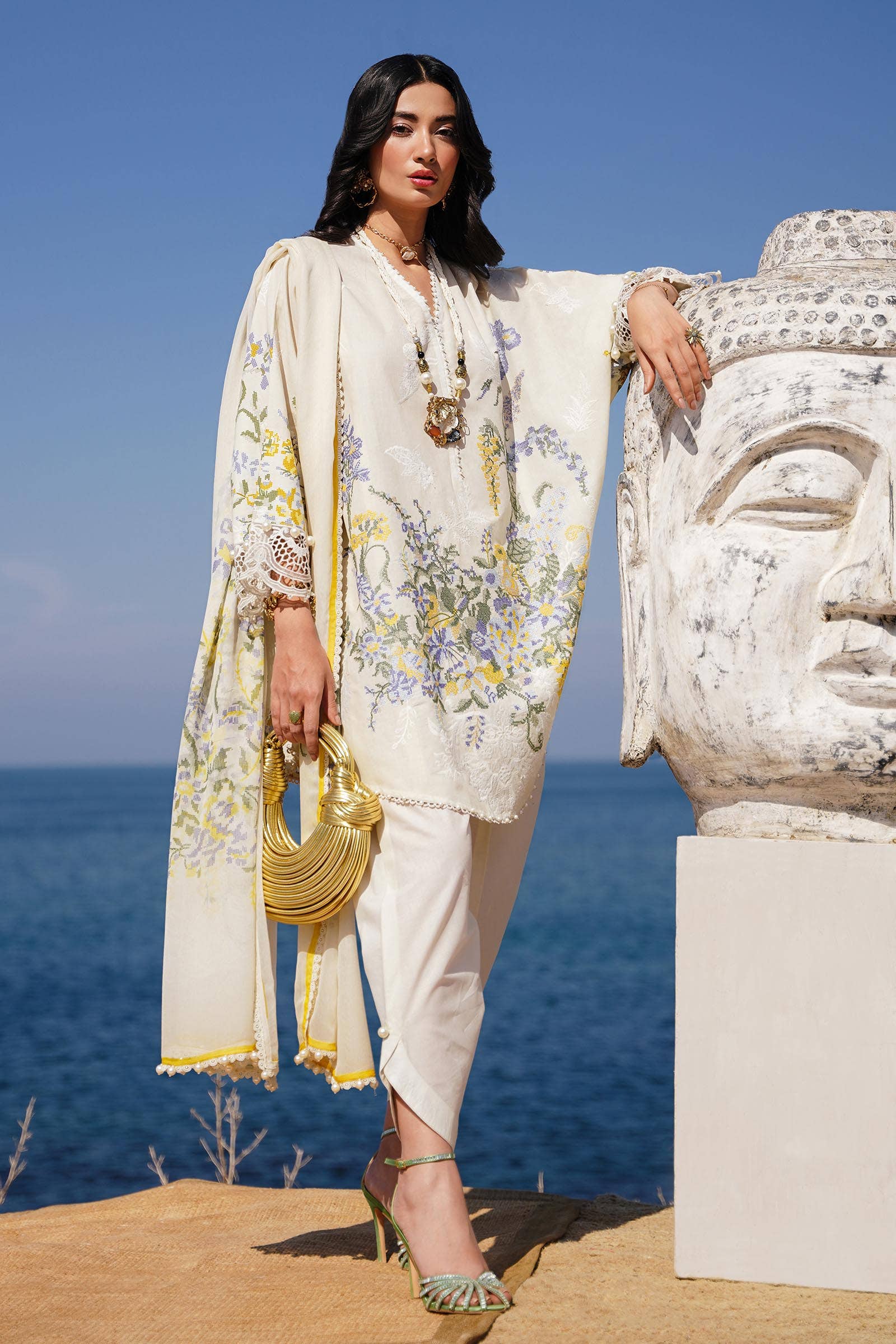 Sana Safinaz | Muzlin Spring 24 | M241-006A-CJ - House Of Hania