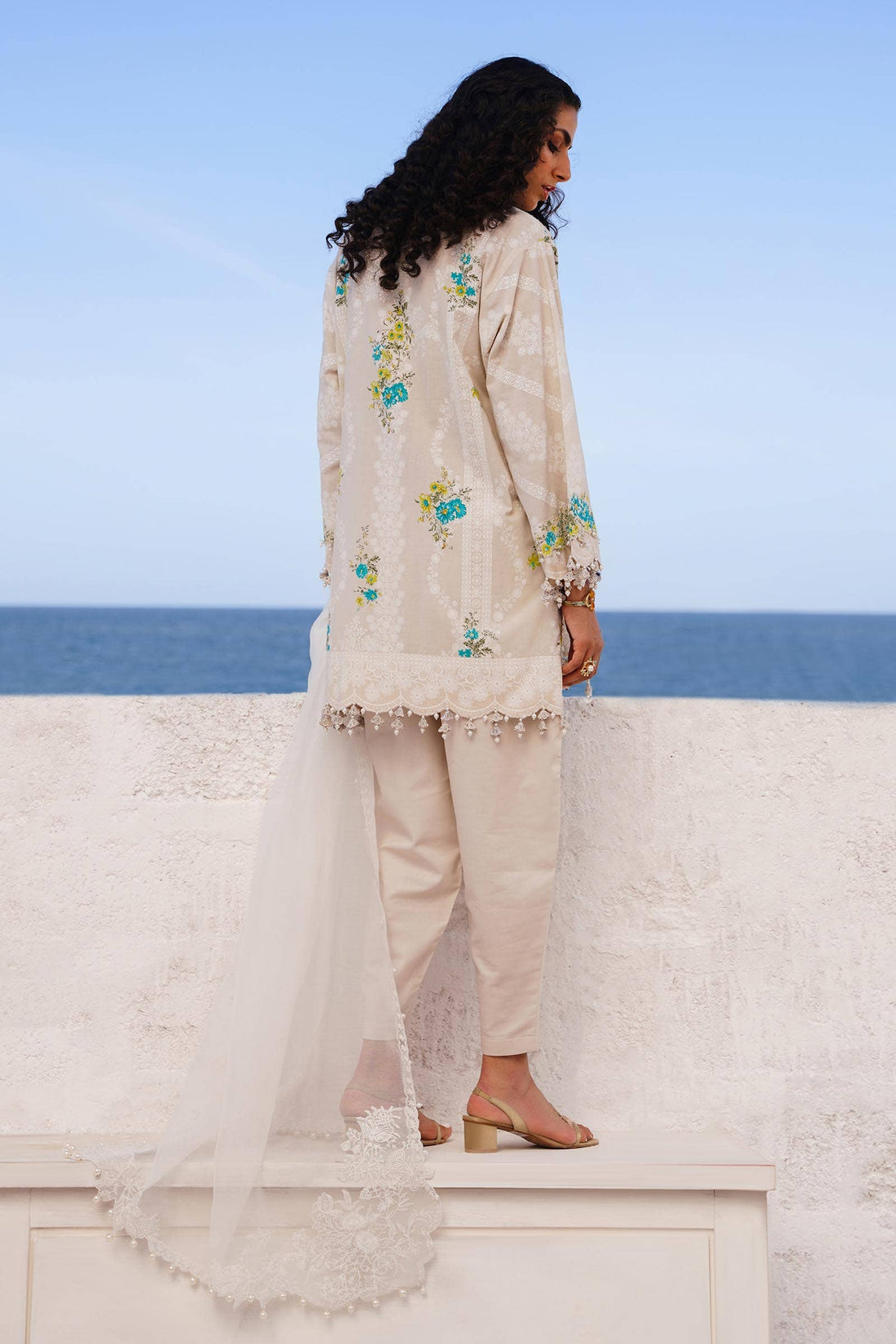 Sana Safinaz | Muzlin Spring 24 | M241-020A-CW - House Of Hania