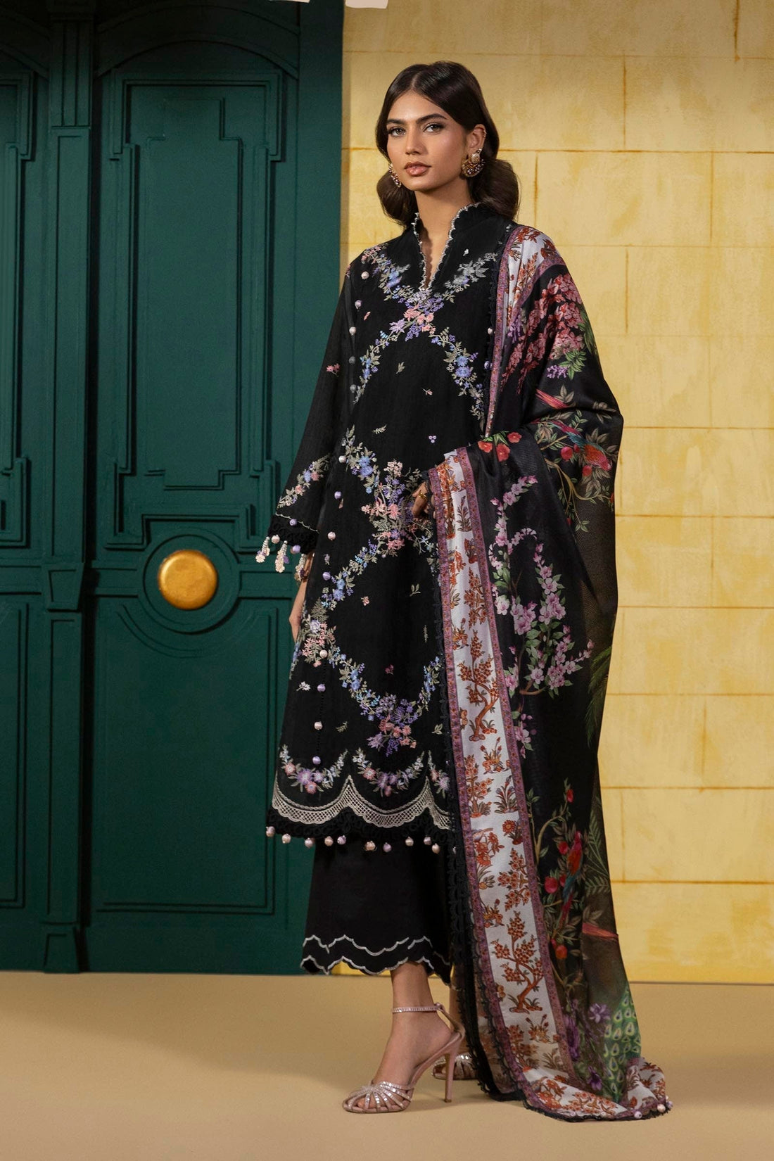 Sana Safinaz | Muzlin Spring 25 | M251-002B-3CV - House Of Hania