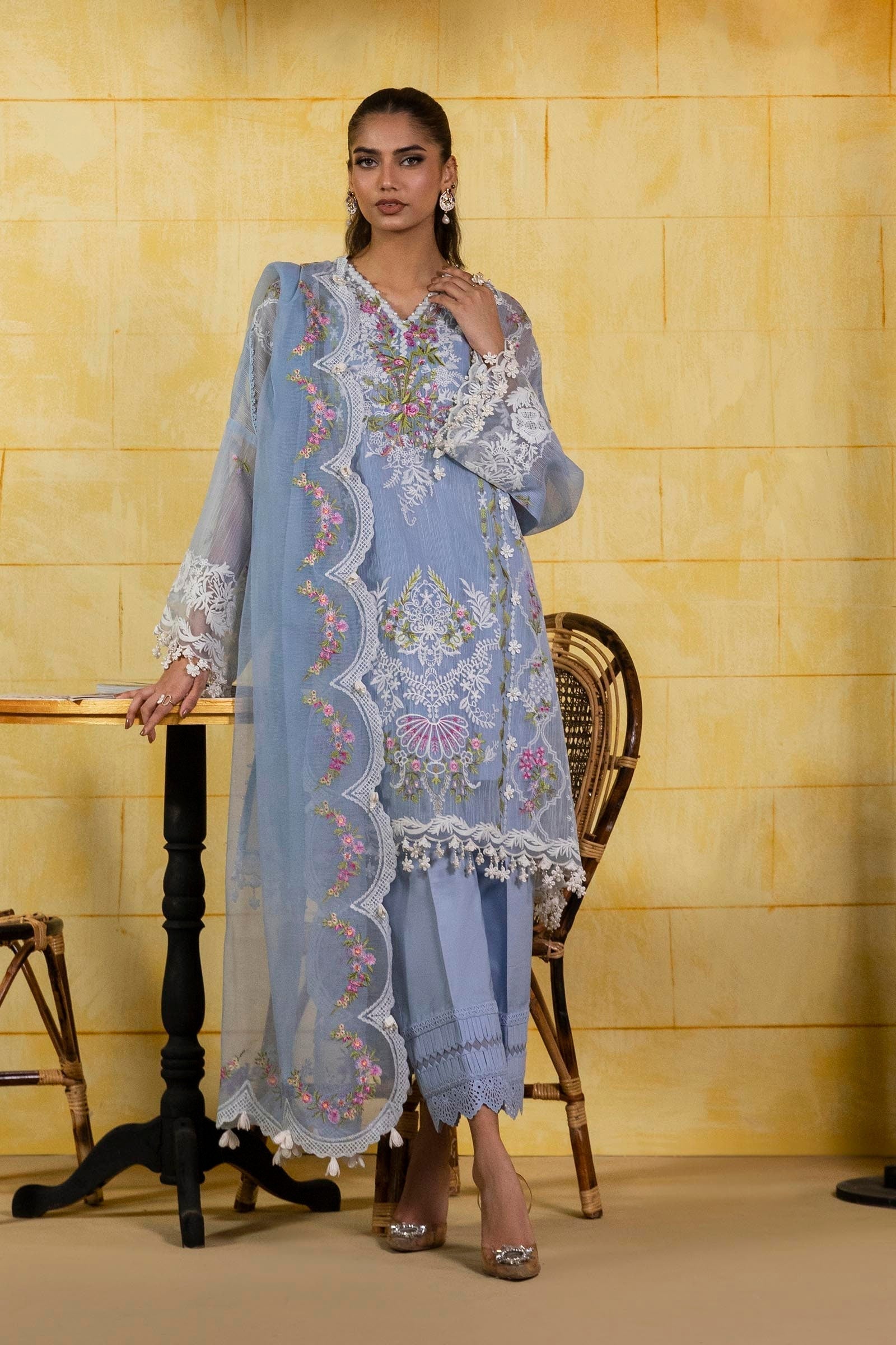 Sana Safinaz | Muzlin Spring 25 | M251-009B-3CT - House Of Hania