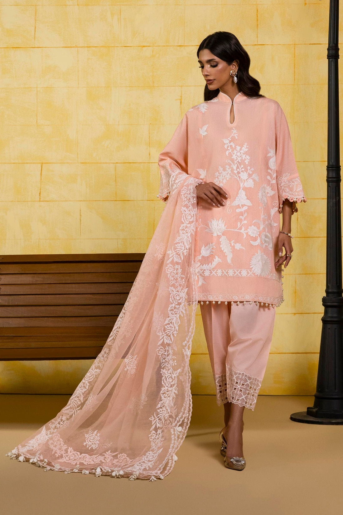 Sana Safinaz | Muzlin Spring 25 | M251-015A-3CT - House Of Hania
